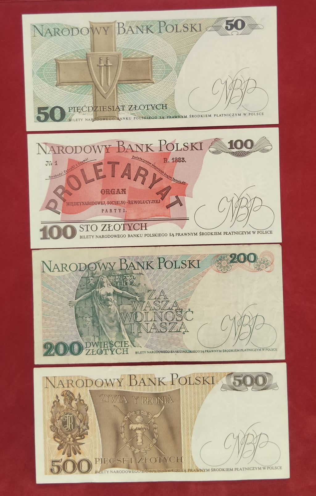 NATIONAL BANK OF POLAND 50 ,100 ,200 ,500 ,1000 ,2000 ,5000 ,10000 ZLOTYCH (D404)