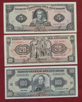 CENTRAL BANK OF ECUADOR 5 ,20 ,100 SUCRES (C450)
