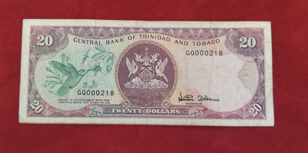CENTRAL BANK OF TRINIDAD AND TOBAGO 20 DOLLARS (D237)