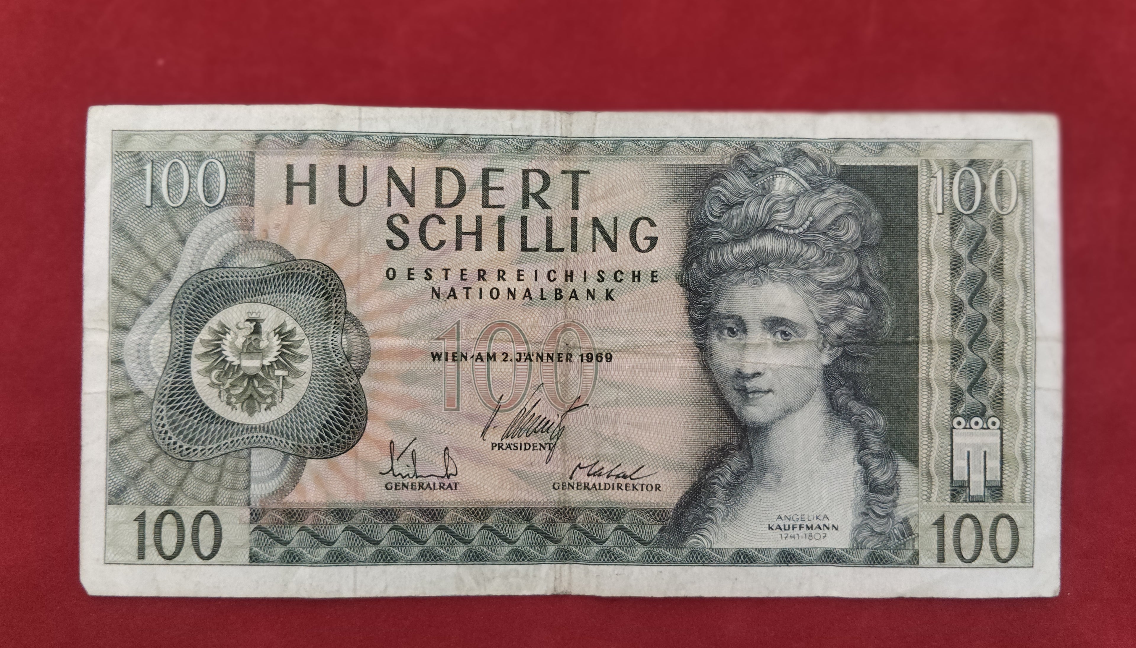 NATIONAL BANK OF AUSTRIA 100 SCHILLING (Y135)