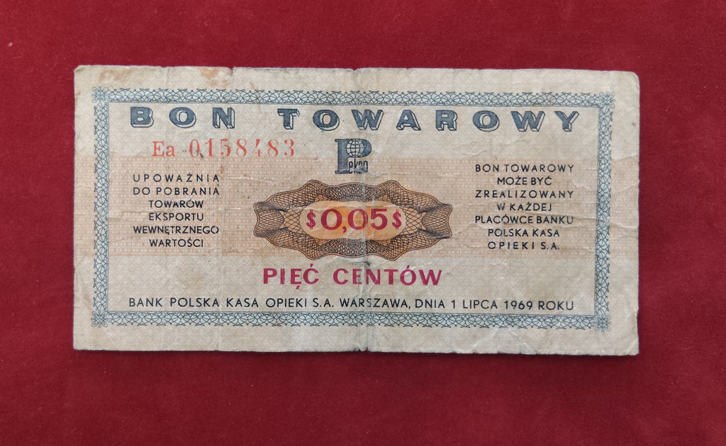 BANK OF POLAND 0.05 CENTS (Y509)