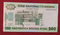 NATIONAL BANK OF RWANDA 500 FRANCS (V430)