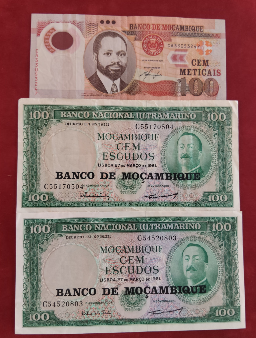 BANK OF MOZAMBIQUE 100 ESCUDOS (V431)