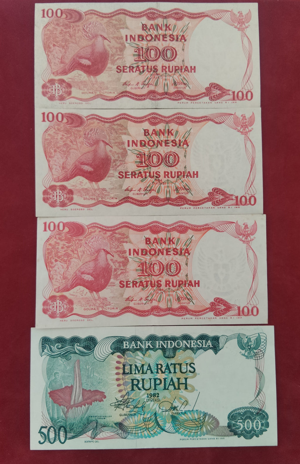 BANK OF INDONESIA 100 ,500 RUPIAH (D546)
