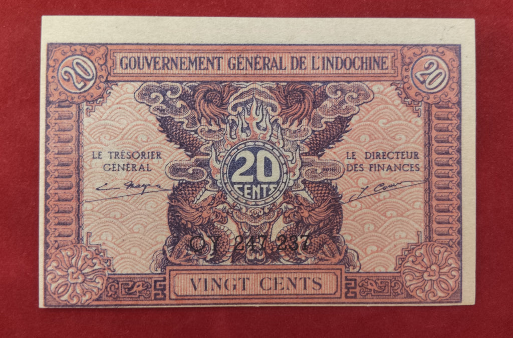 GENERAL GOVERNMENT BANK OF INDOCHINE 20 CENTS (V479)