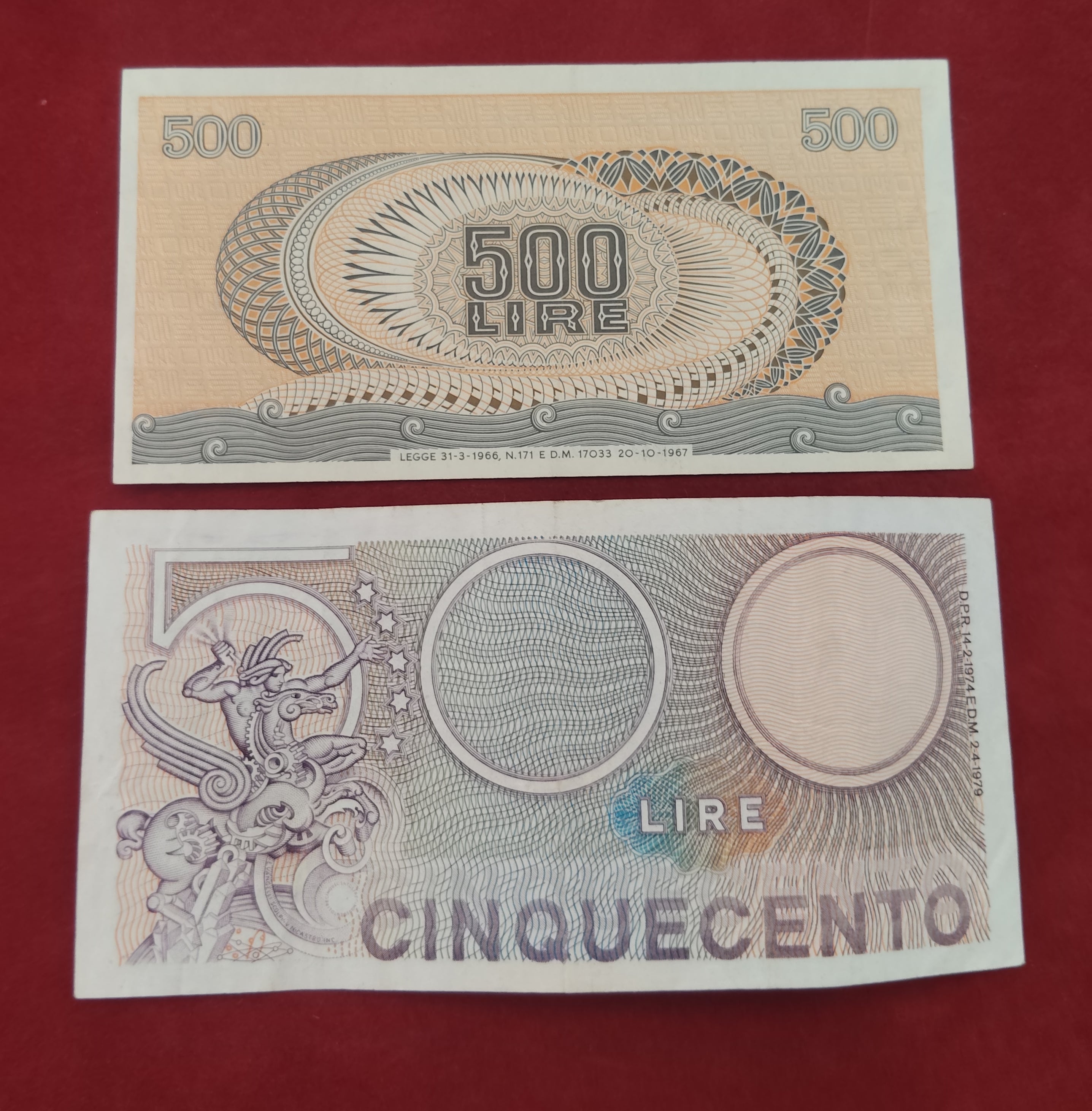 REPUBLIC BANK OF ITALIANA 500 LIRE (C870)