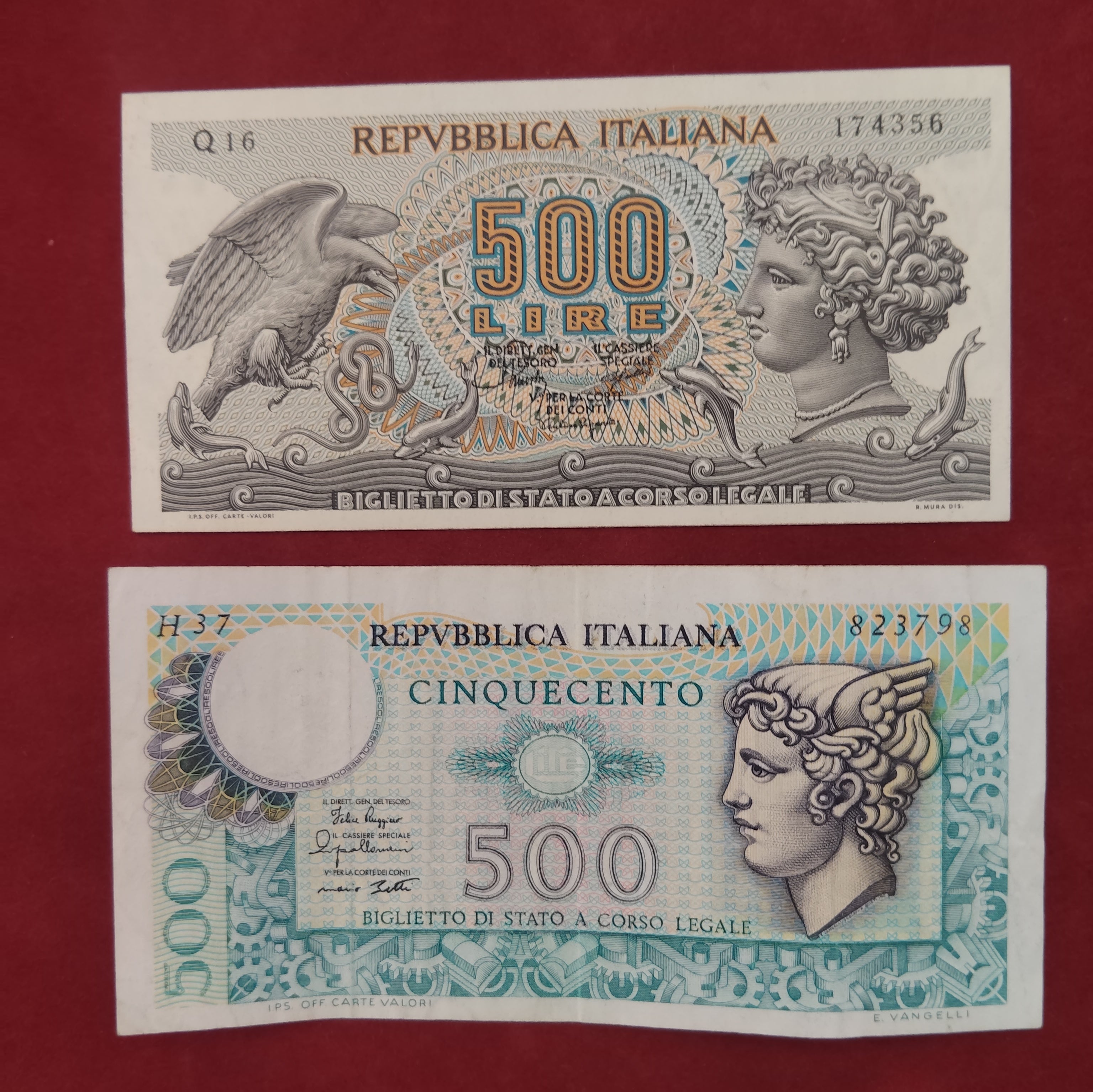 REPUBLIC BANK OF ITALIANA 500 LIRE (C870)