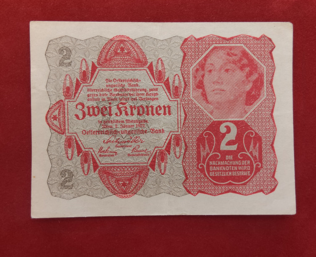 BANK OF AUSTRO-HUNGARIAN 2 KRONEN (Y506)