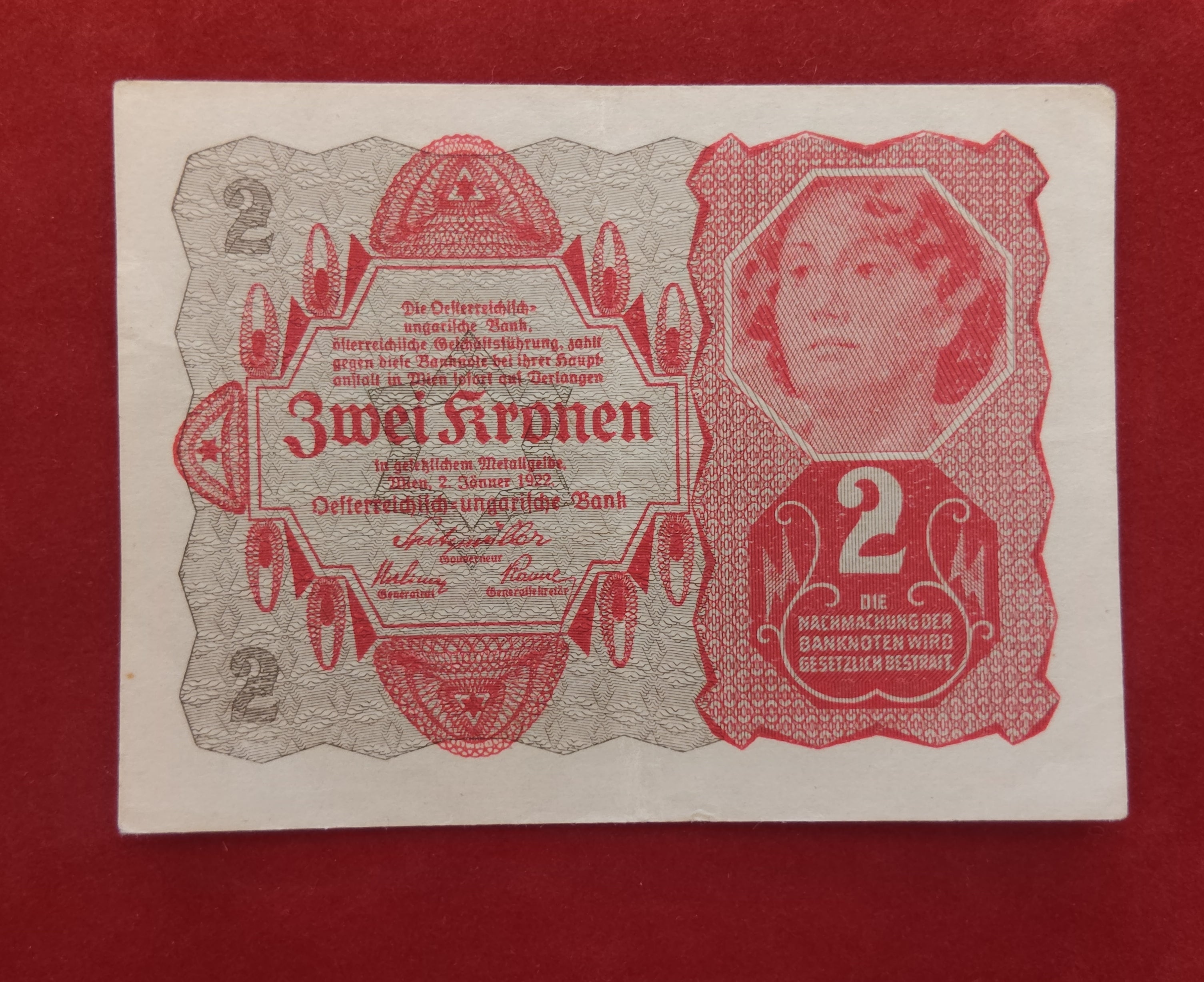 BANK OF AUSTRO-HUNGARIAN 2 KRONEN (Y506)