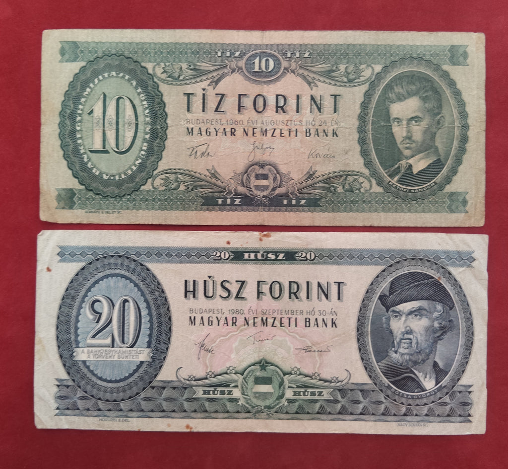 NATIONAL BANK OF HUNGARIAN 10 ,20 ,50 ,100 FORINT (D463)