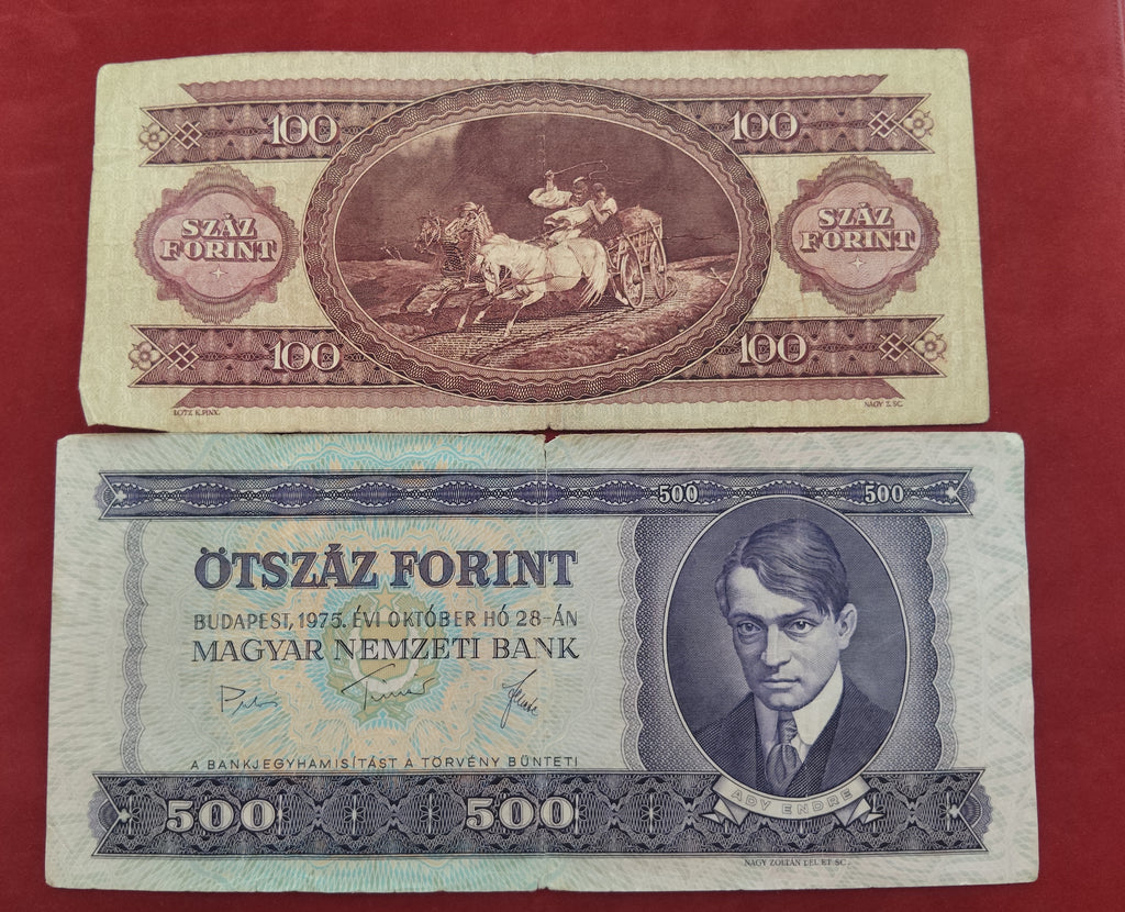 NATIONAL BANK OF HUNGARIAN 10 ,20 ,100 ,500 FORINT (D464)