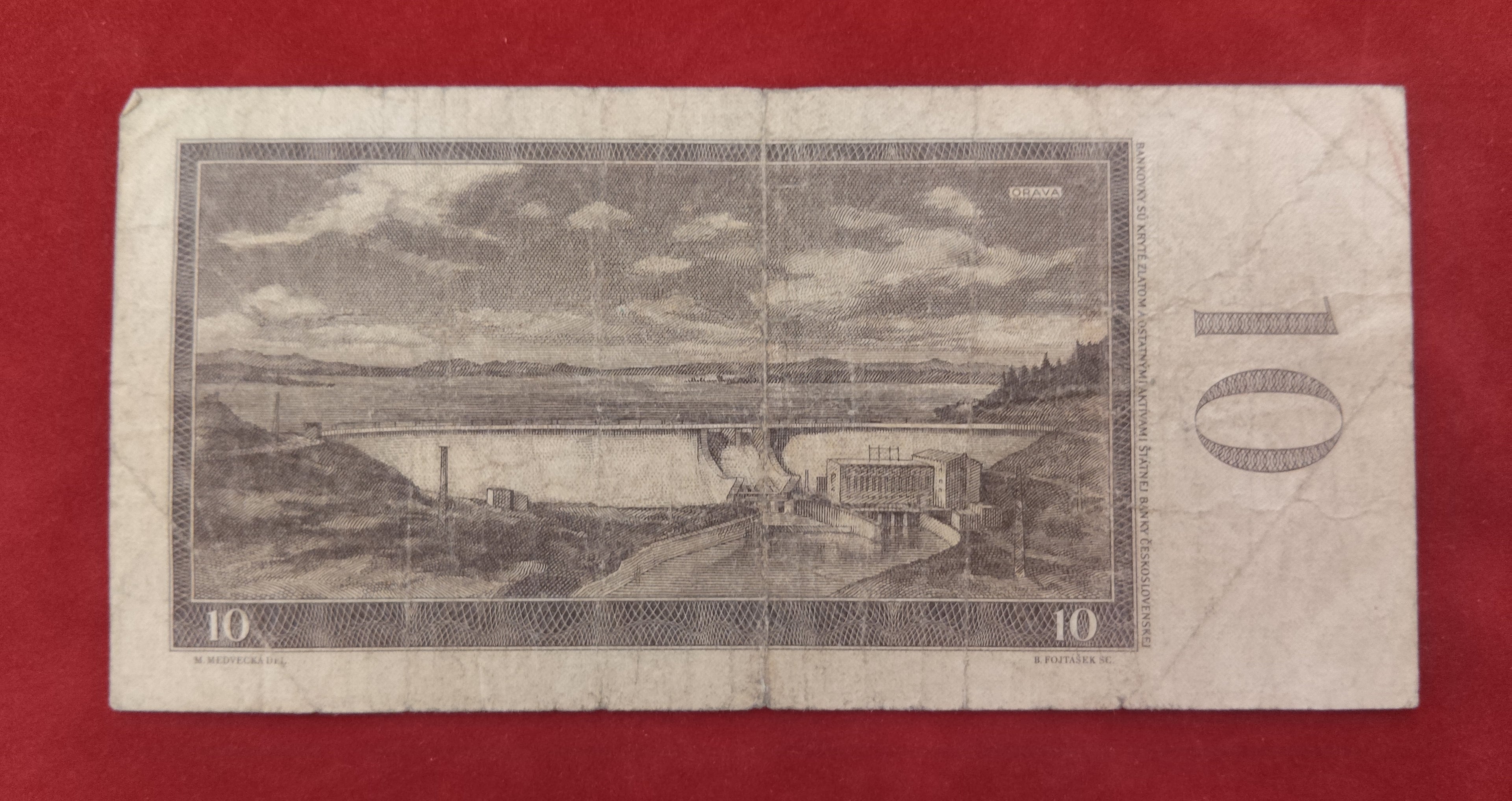 STATE BANK OF CZECHOSLOVAKIA 10 KORUN (D313)