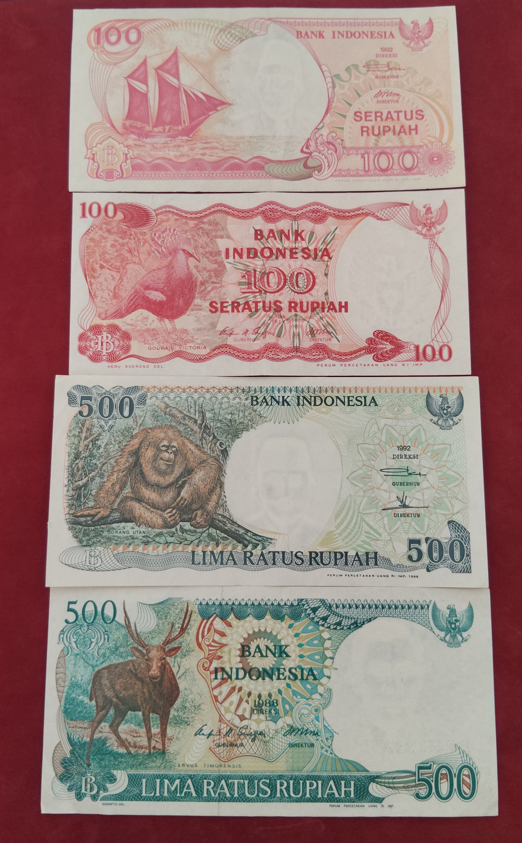 BANK OF INDONESIA 100 ,500 RUPIAH (D547)