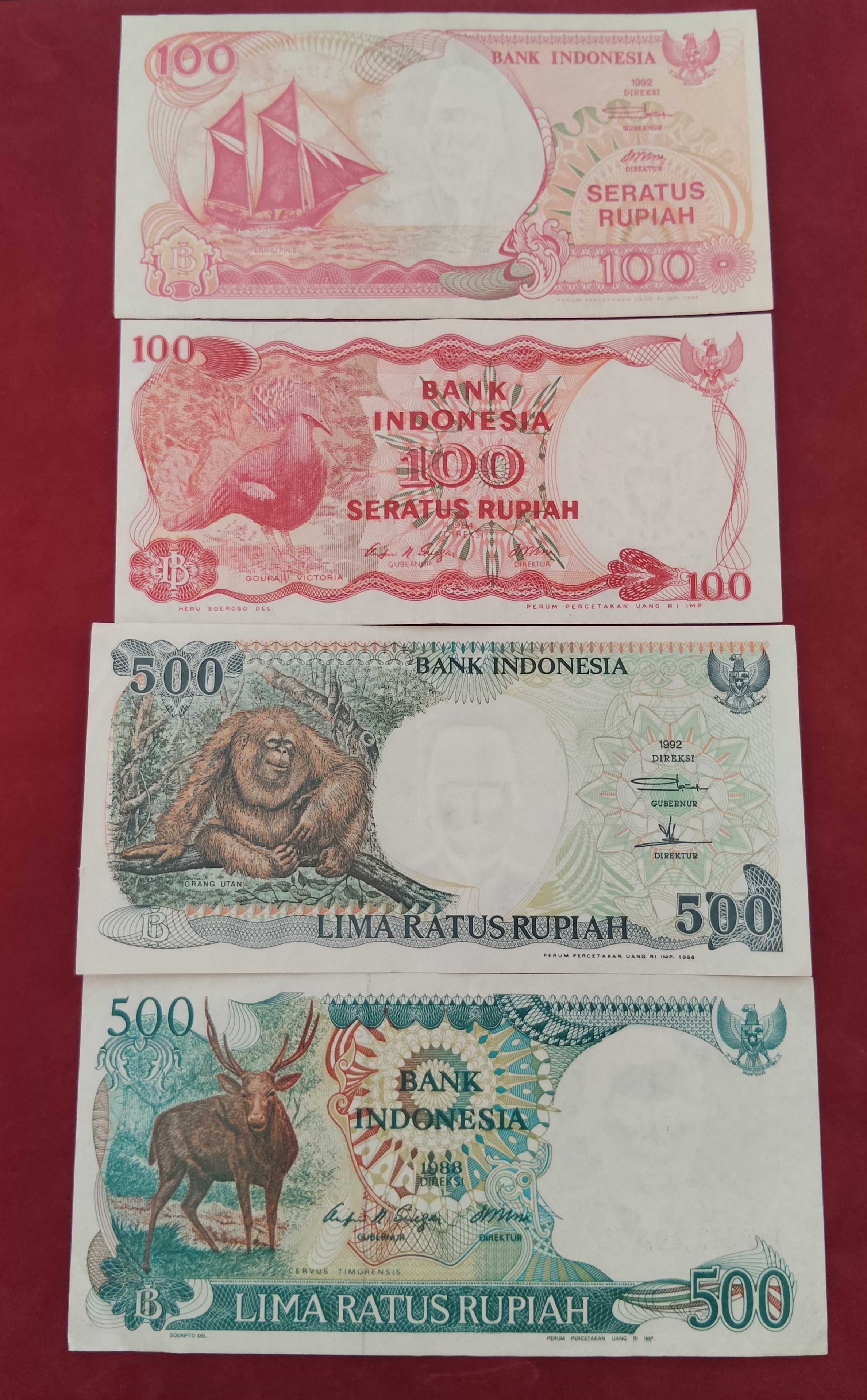 BANK OF INDONESIA 100 ,500 RUPIAH (D547)