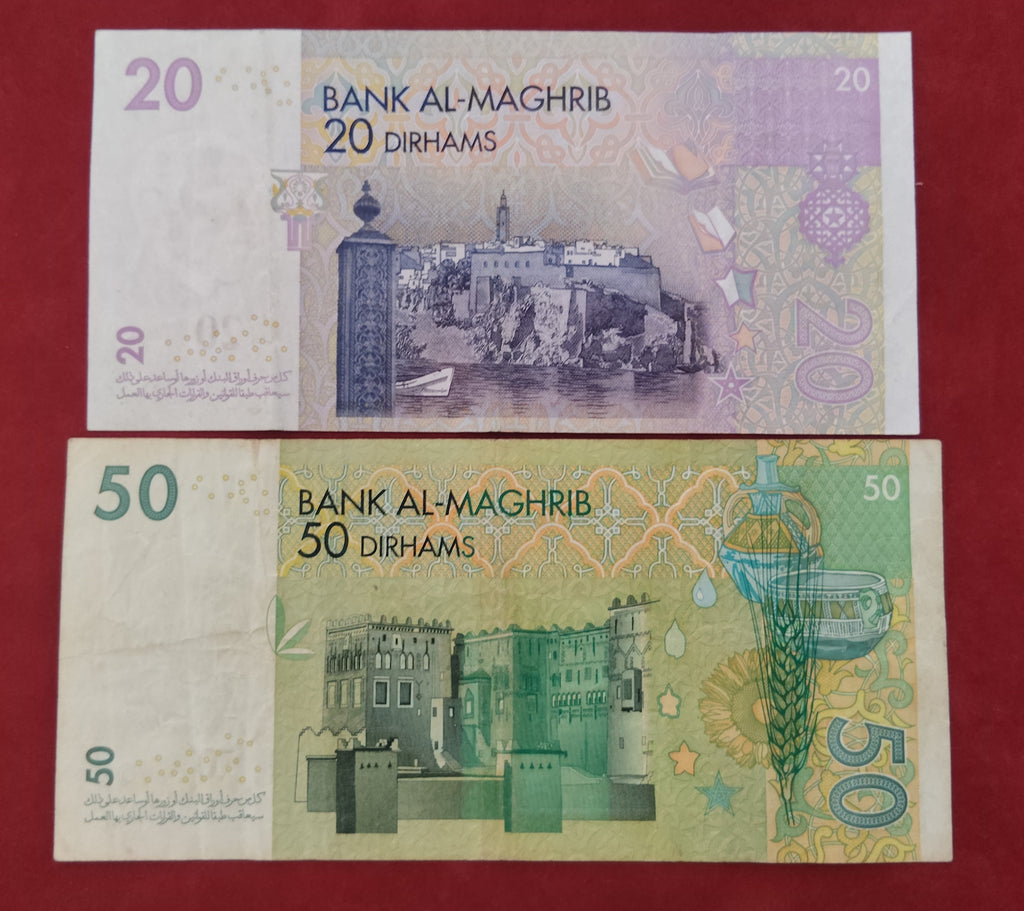 BANK OF AL-MAGHRIB 20 ,50 DIRHAMS (D249)