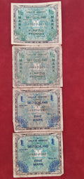 BANK OF  ALLIED MILITARY COMMAND   1/2 ,1 MARK 2 ,5 ,10 LIRE (1076)