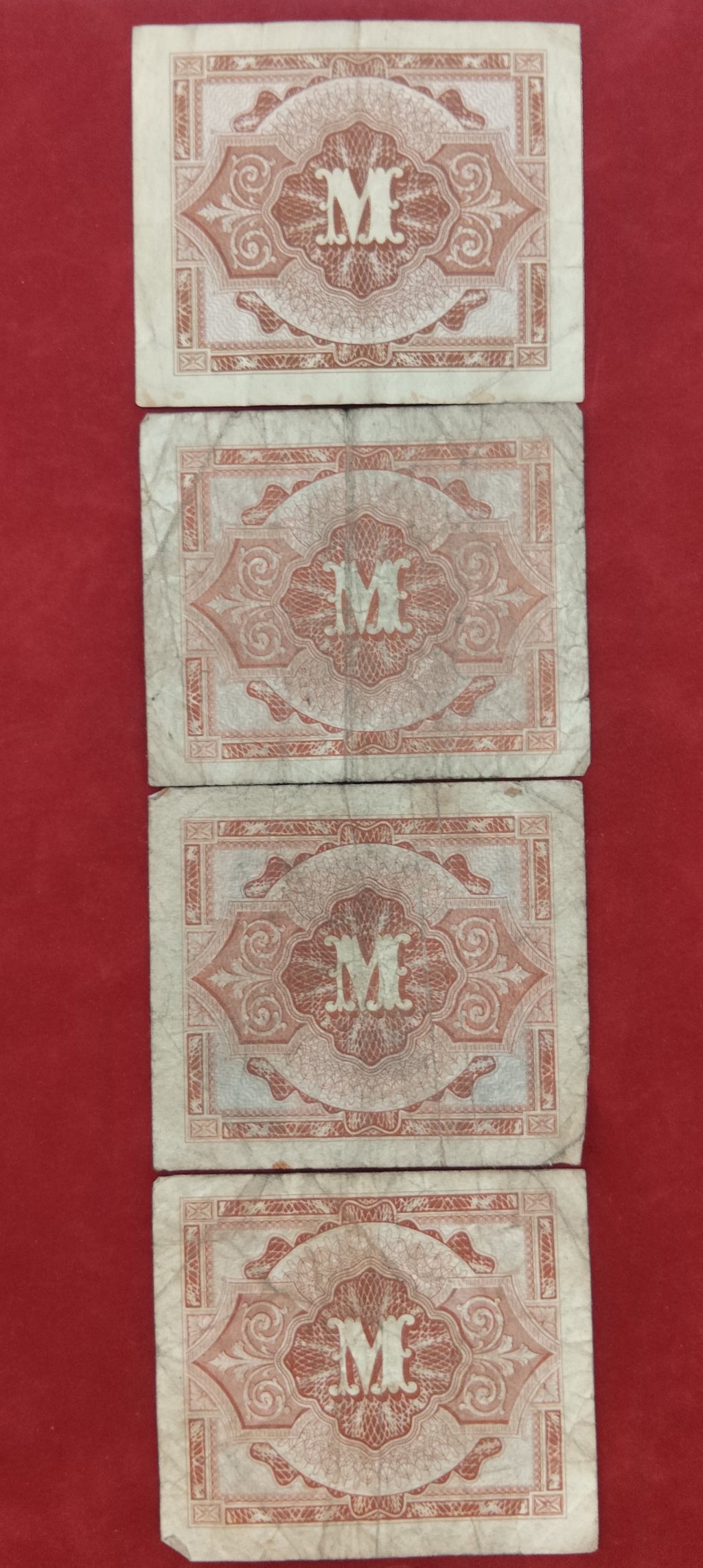 BANK OF  ALLIED MILITARY COMMAND   1/2 ,1 MARK 2 ,5 ,10 LIRE (1076)