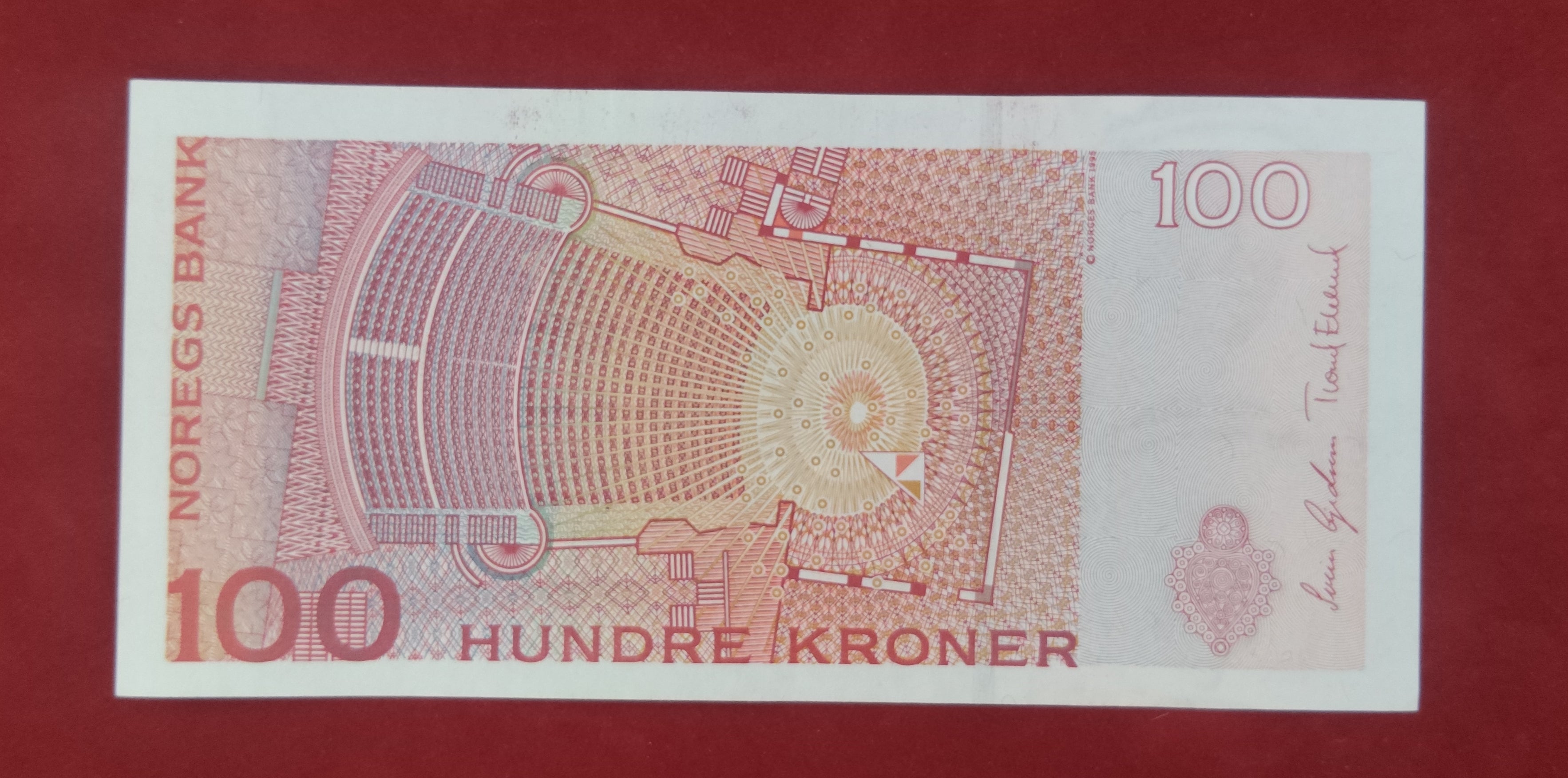 BANK OF NORGES 100 KRONER (969)