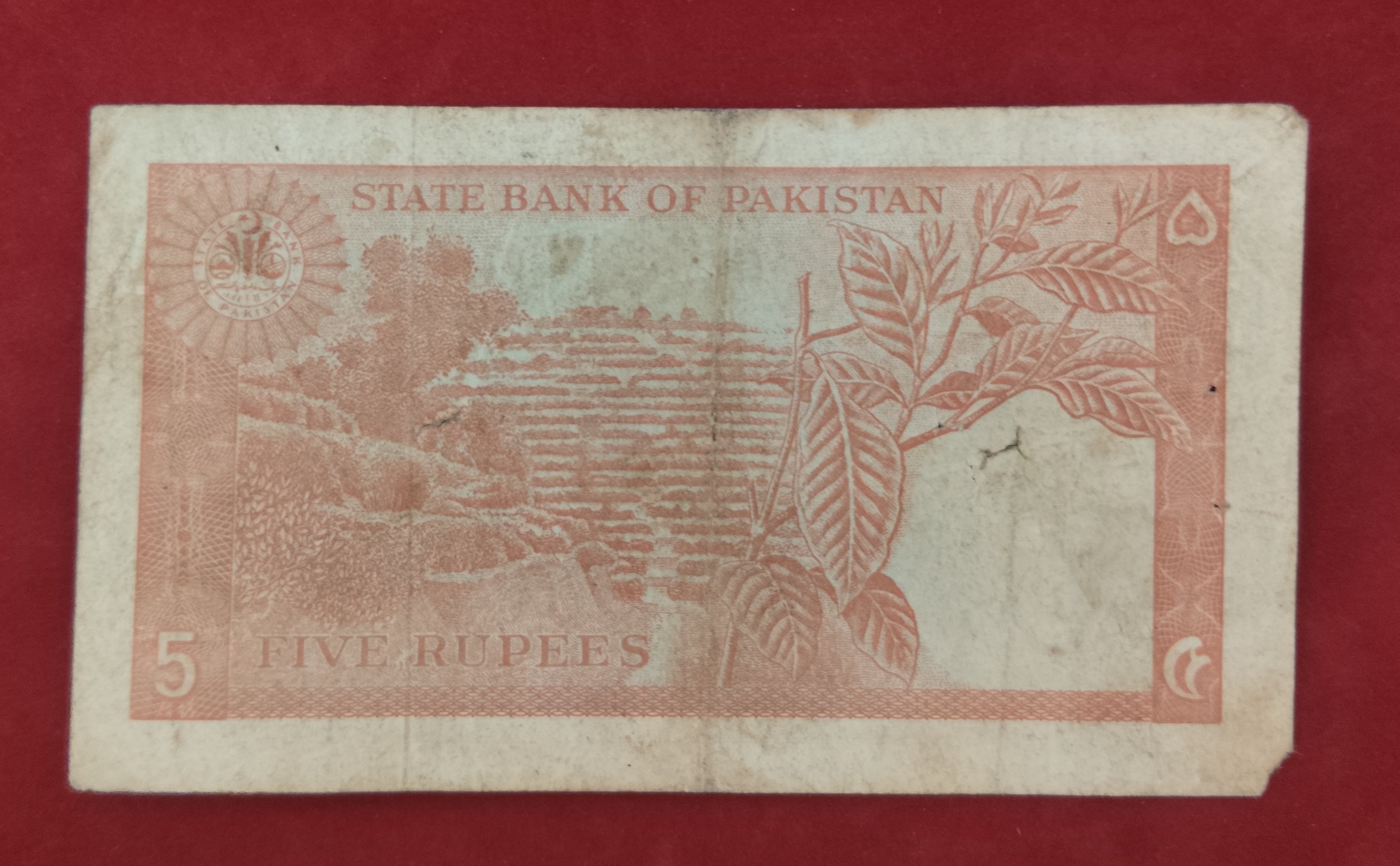 STATE BANK OF PAKISTAN 5 RUPEES (C757)