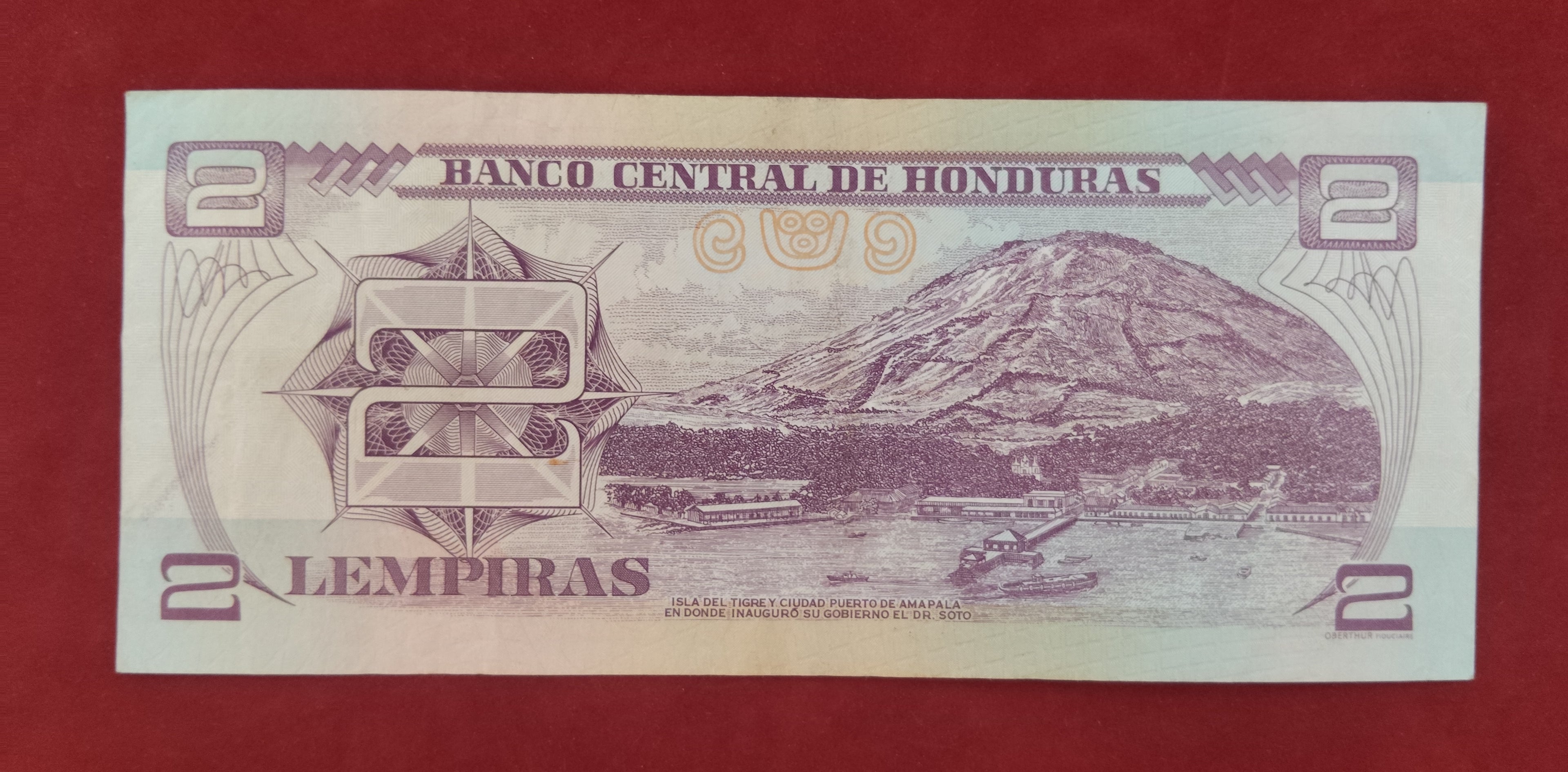 CENTRAL BANK OF HONDURAS 2 LEMPIRAS (C334)
