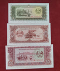BANK OF LAOS 10 ,20 ,50 KIP (C626)