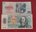 STATE BANK OF CESKOSLOVENSKYCH 20 KORUN (D406)