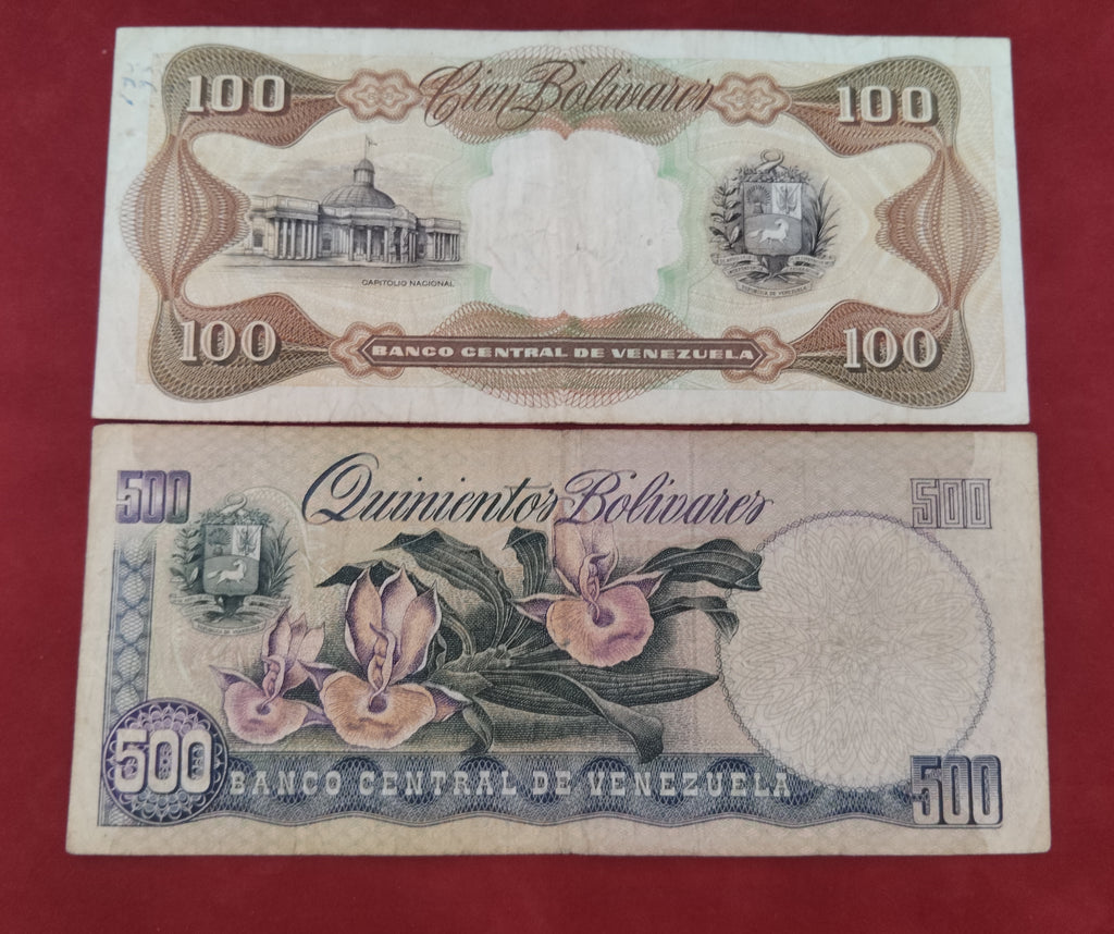 CENTRAL BANK OF VENEZUELA 100 ,500 BOLIVARES (D391)