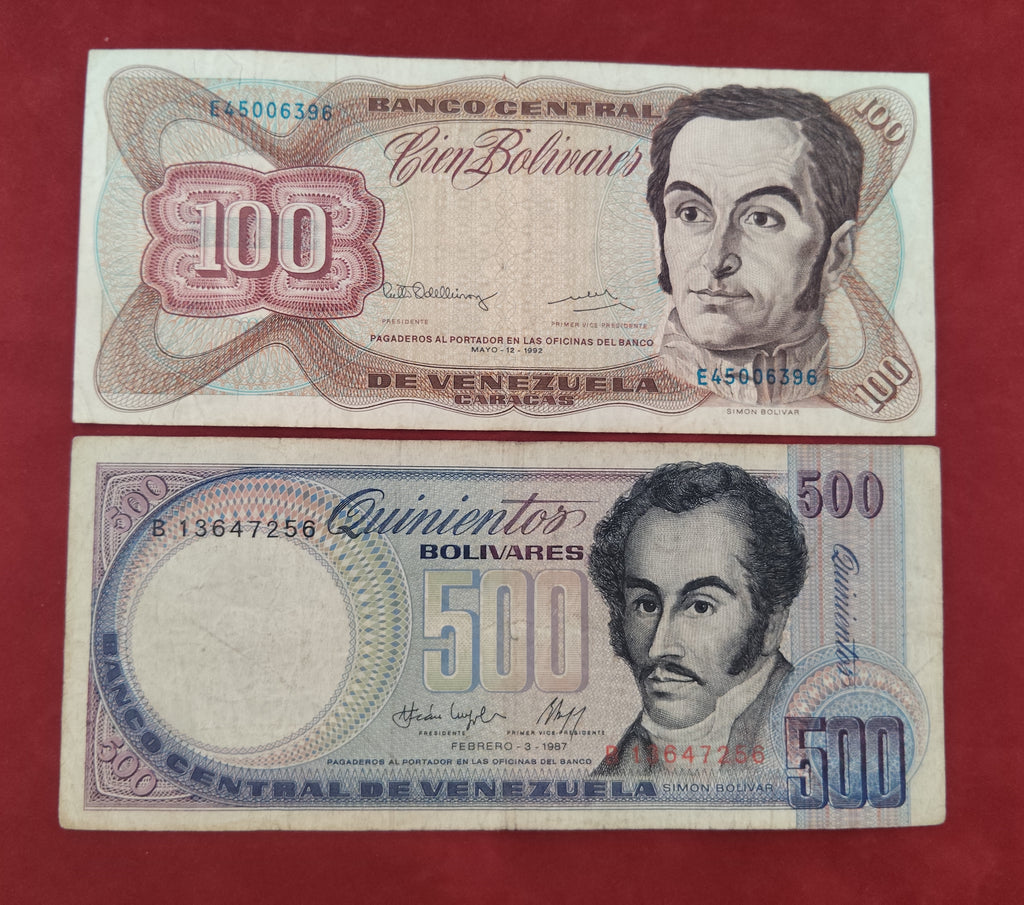 CENTRAL BANK OF VENEZUELA 100 ,500 BOLIVARES (D391)