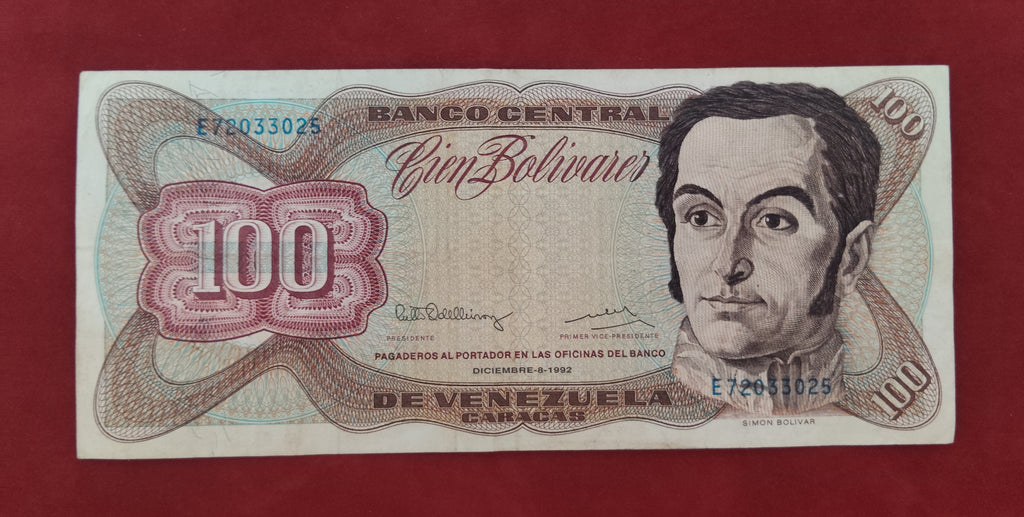 CENTRAL BANK OF VENEZUELA 100 BOLIVARES (D392)
