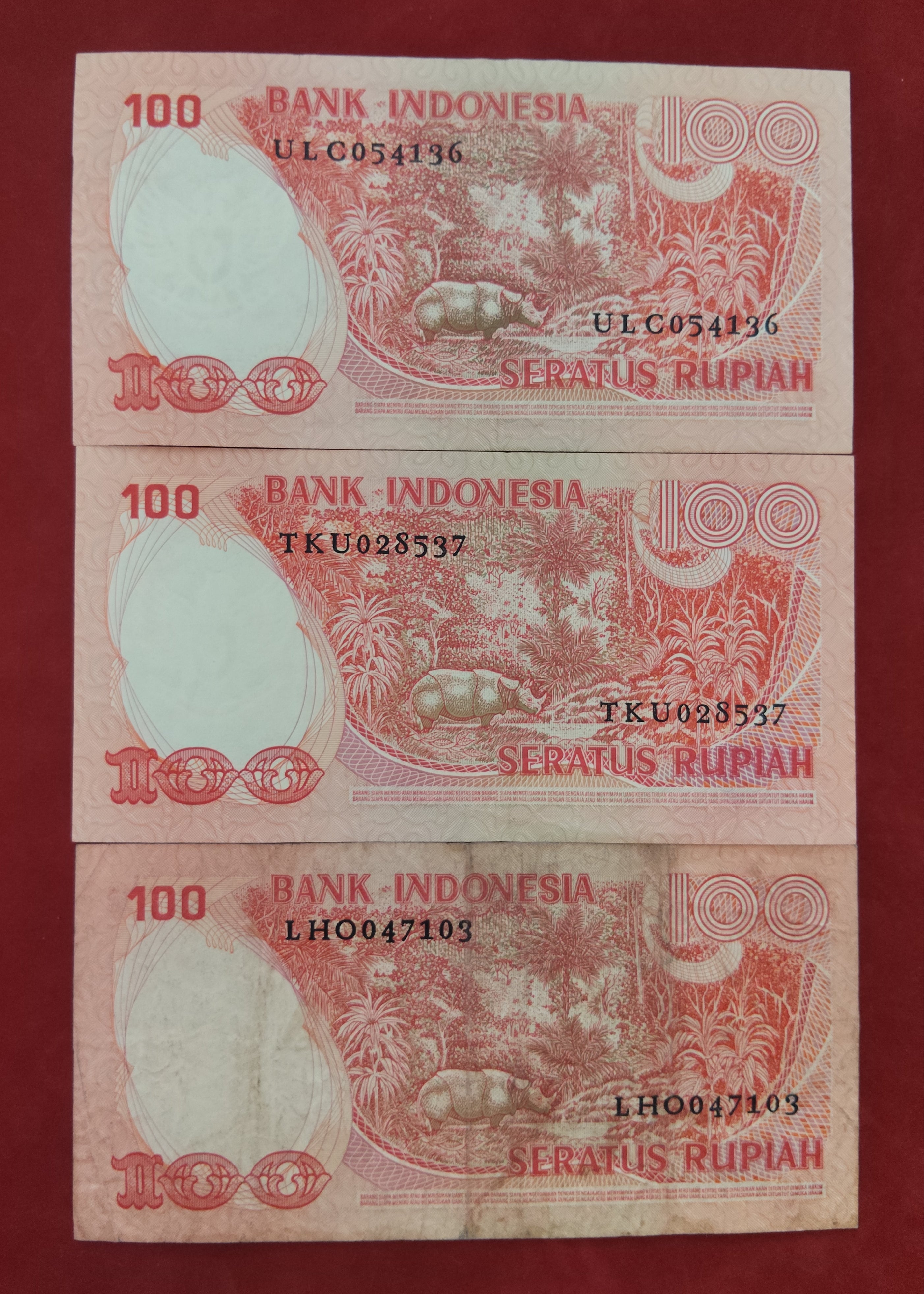 BANK OF INDONESIA 100 ,500 RUPIAH (D43)