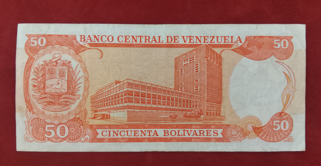 CENTRAL BANK OF VENEZUELA 50 BOLIVARES (D394)