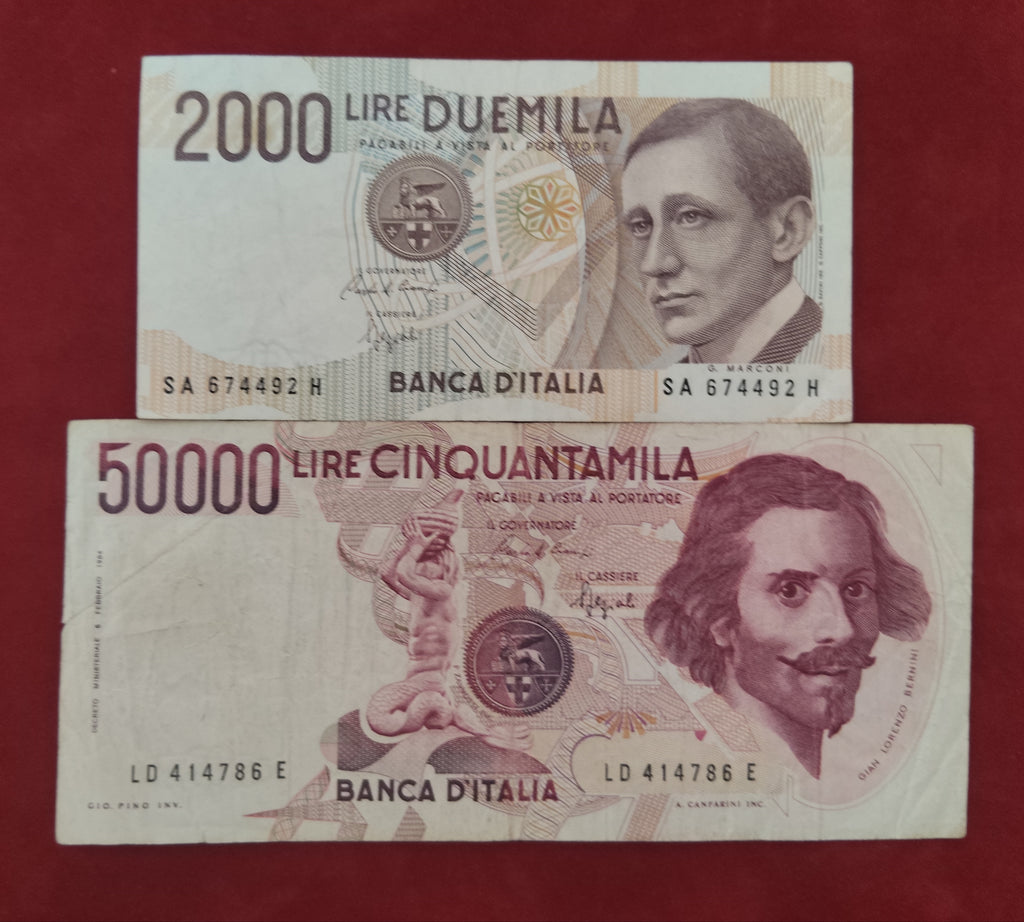 BANK OF ITALIA 2000 ,50000 LIRE (D377)