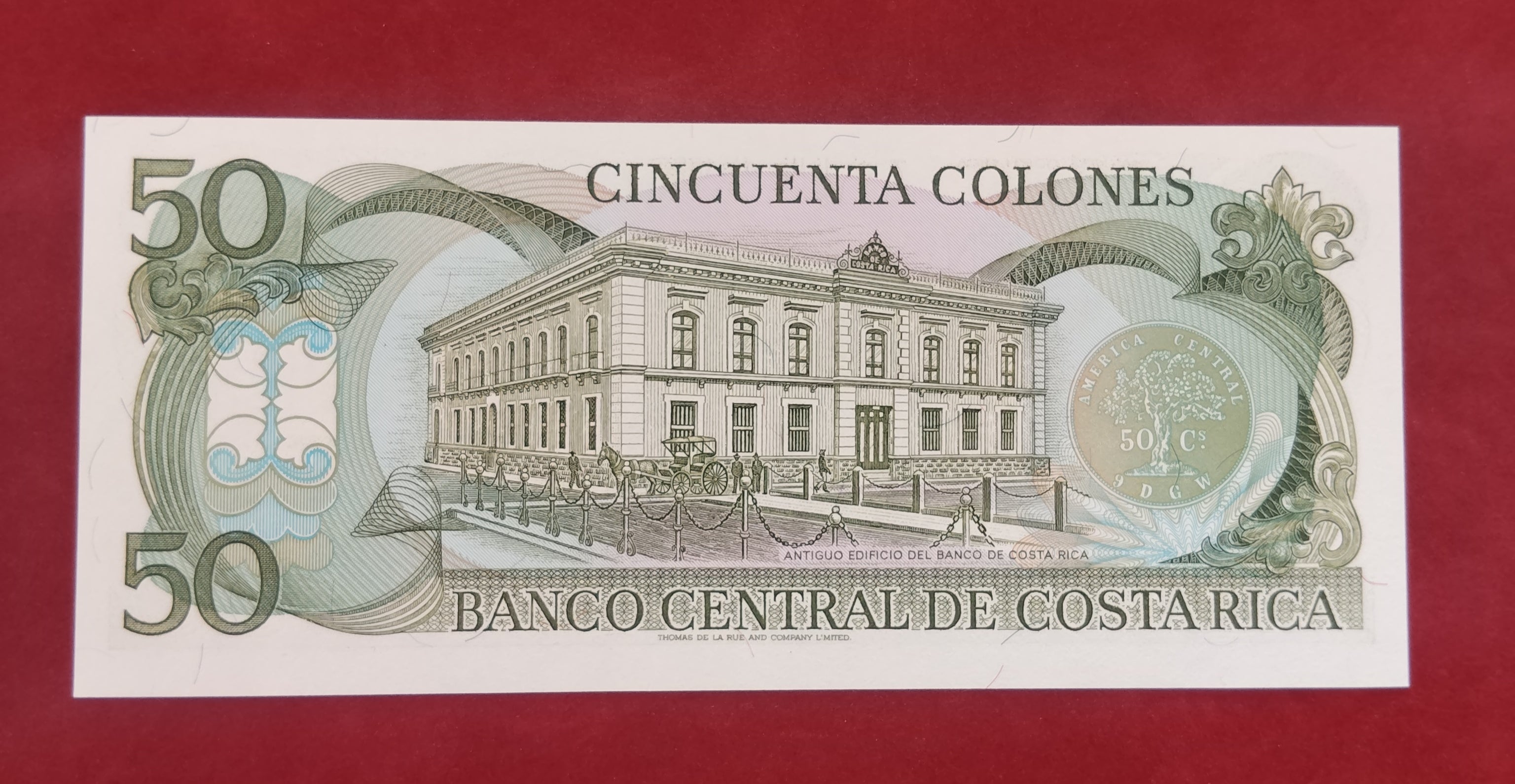 CENTRAL BANK OF COSTA RICA 50 COLONES (331)