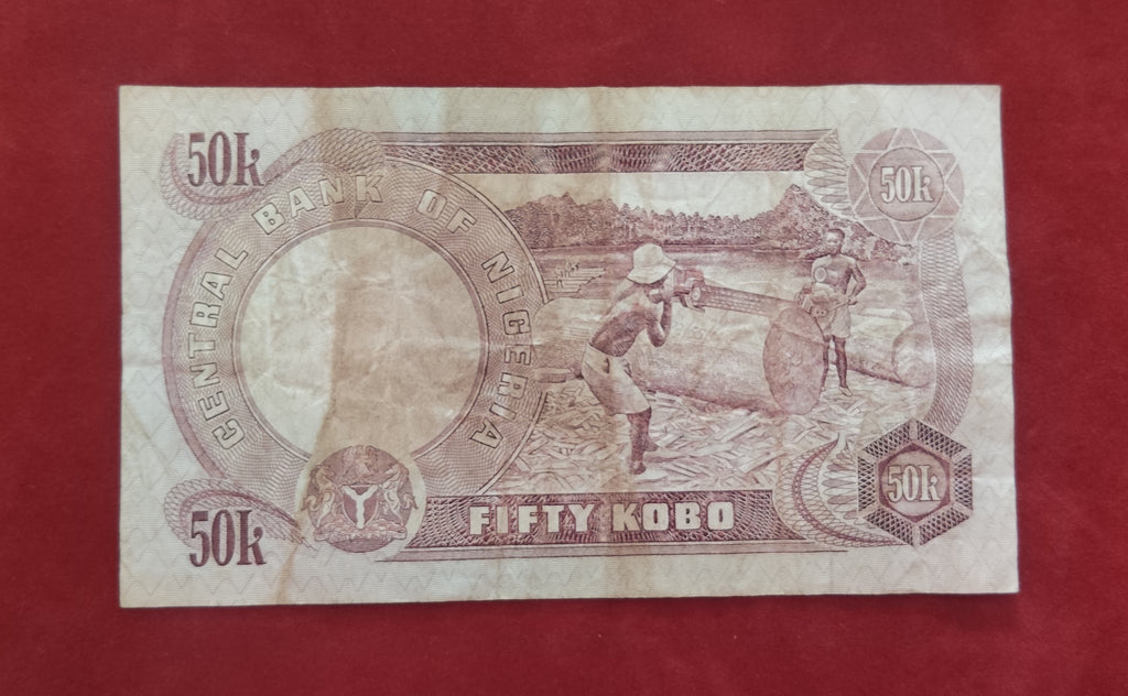 CENTRAL BANK OF NIGERIA 50 KOBO (C325)