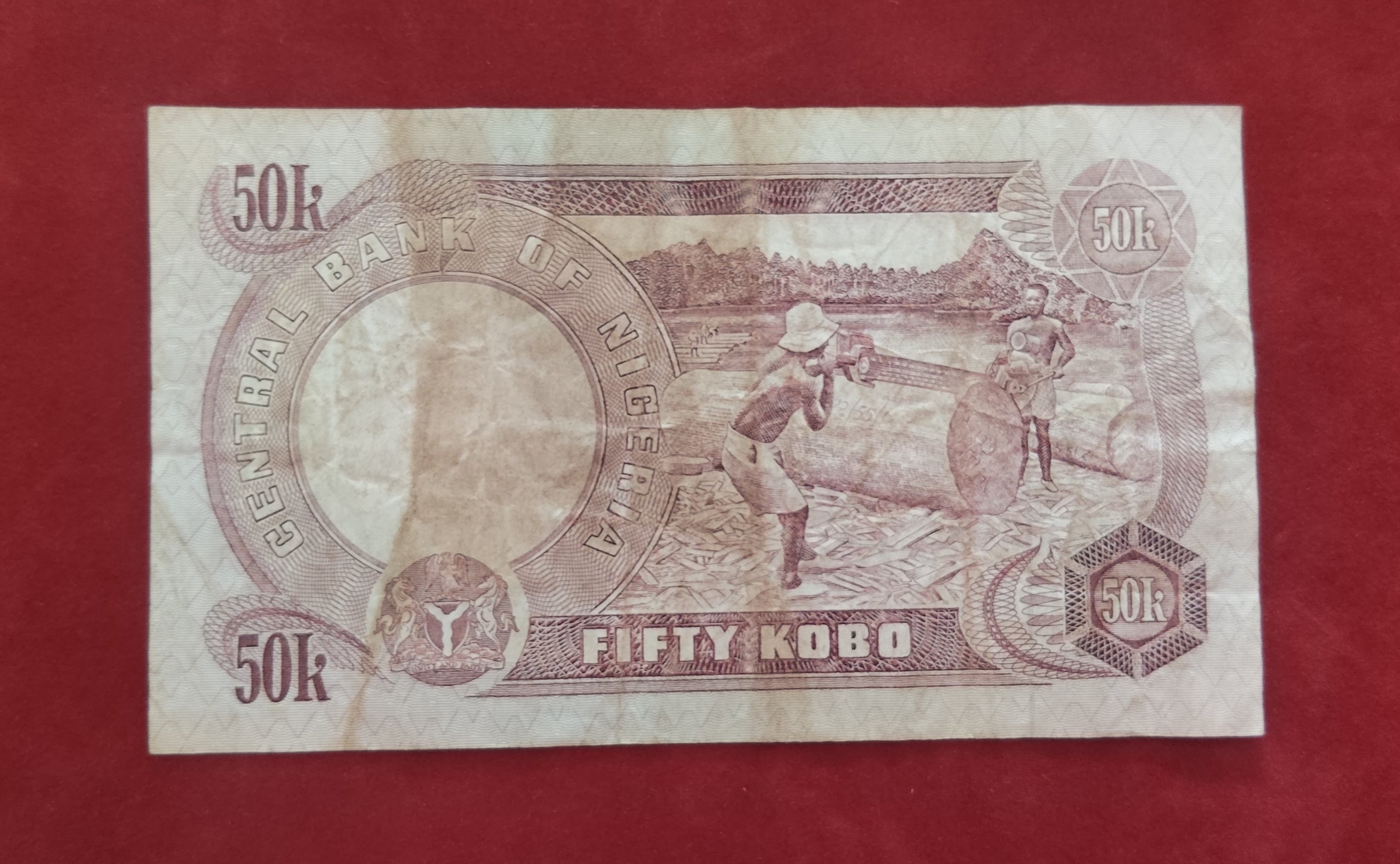 CENTRAL BANK OF NIGERIA 50 KOBO (C325)