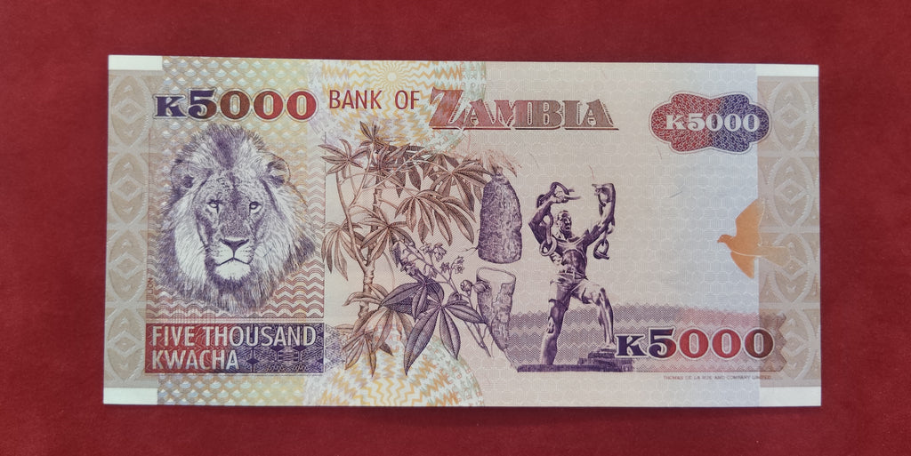 BANK OF ZAMBIA 5000 KWACHA (C475)