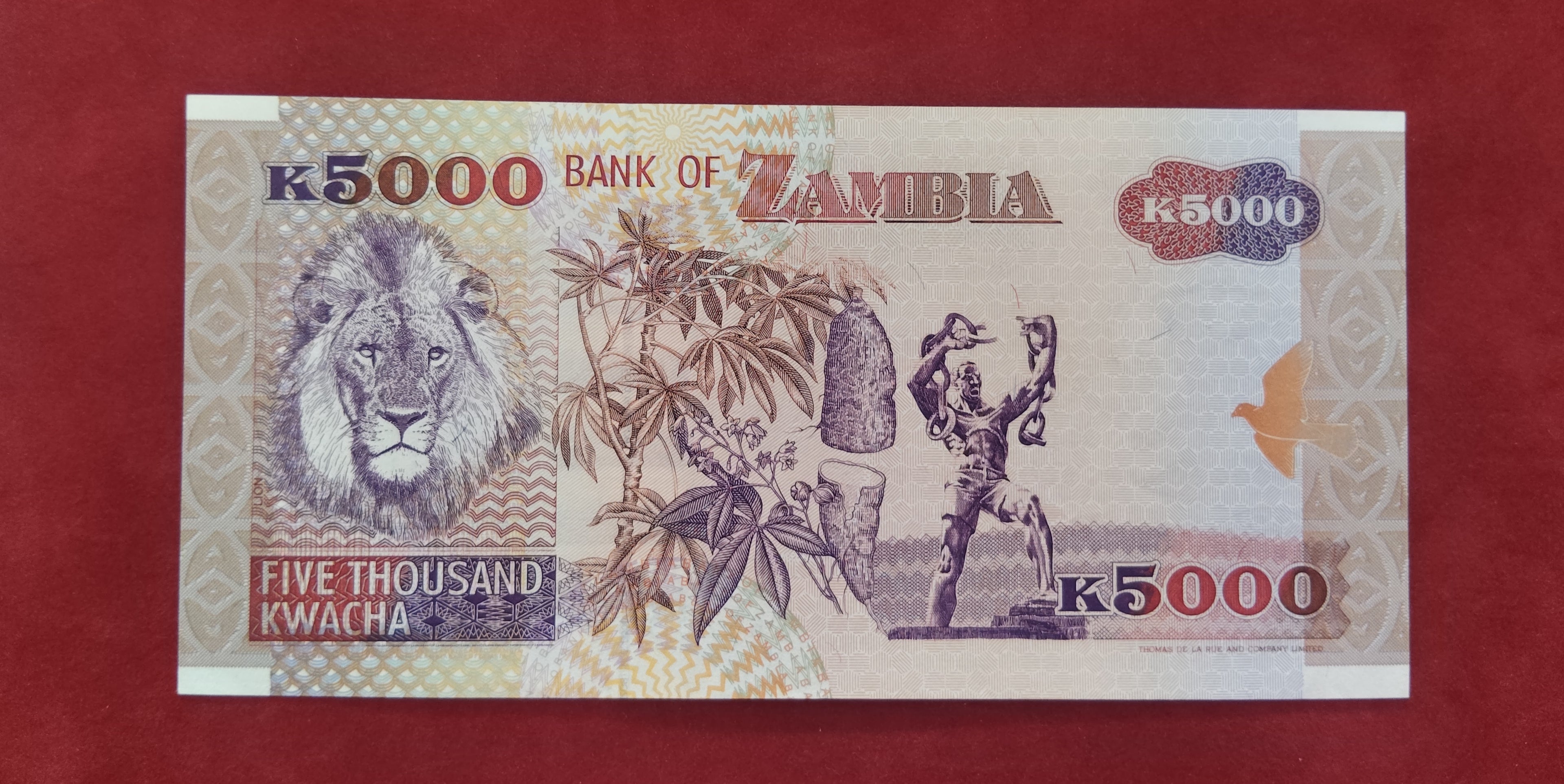 BANK OF ZAMBIA 5000 KWACHA (C475)