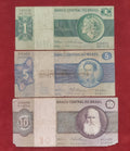 CENTRAL BANK OF BRASIL 1 ,5 ,10 CRUZEIROS (C347)