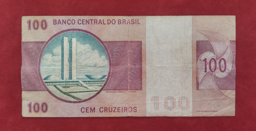 CENTRAL BANK OF BRASIL 100 CRUZEIROS (C351)