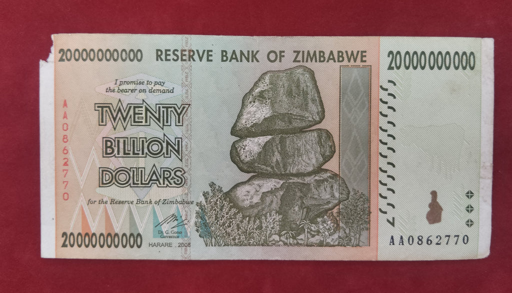 RESERVE BANK OF ZIMBABWE 20000000000 DOLLARS (D366)
