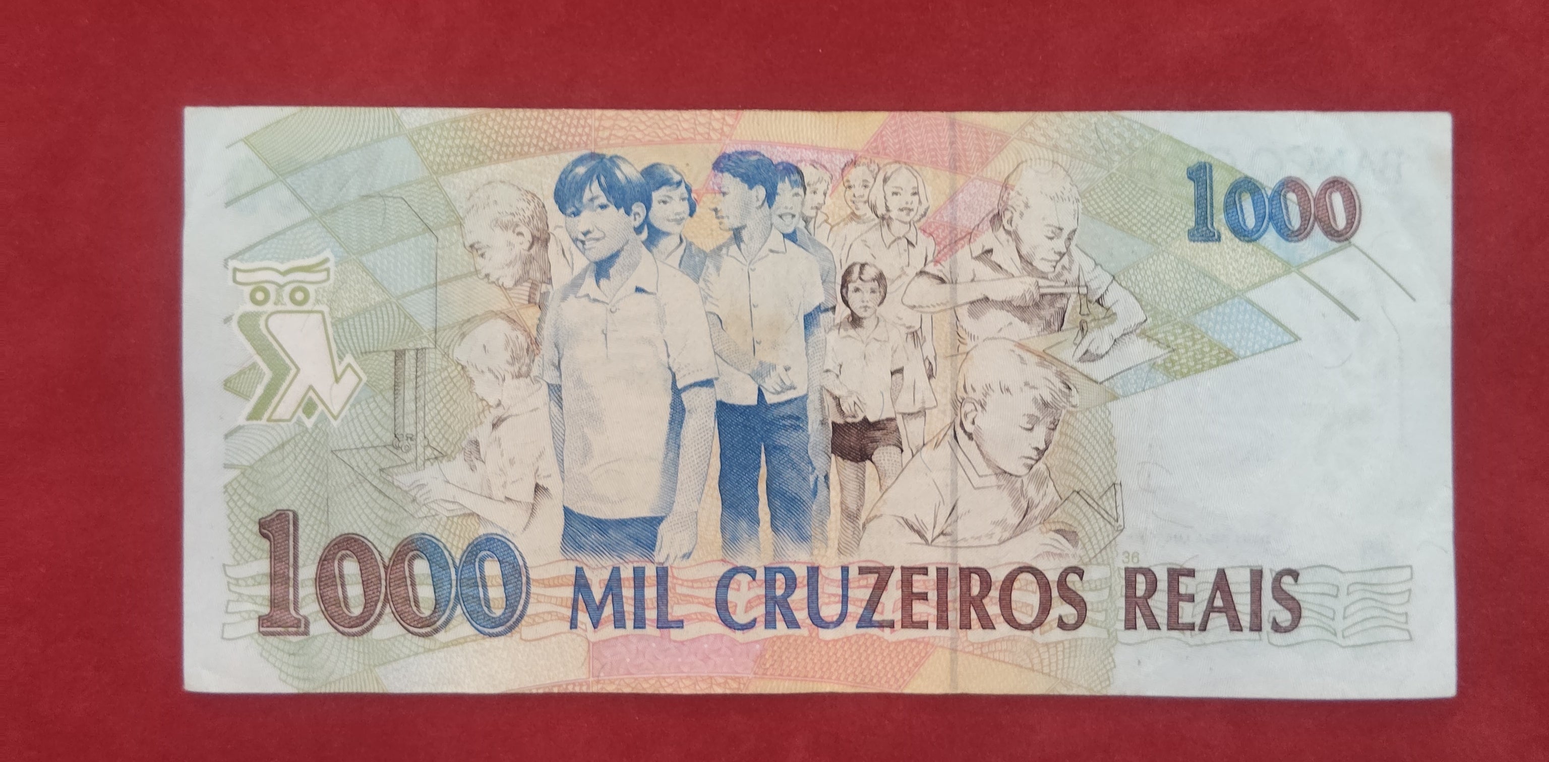 CENTRAL BANK OF BRASIL 1000 CRUZEIROS (D537)