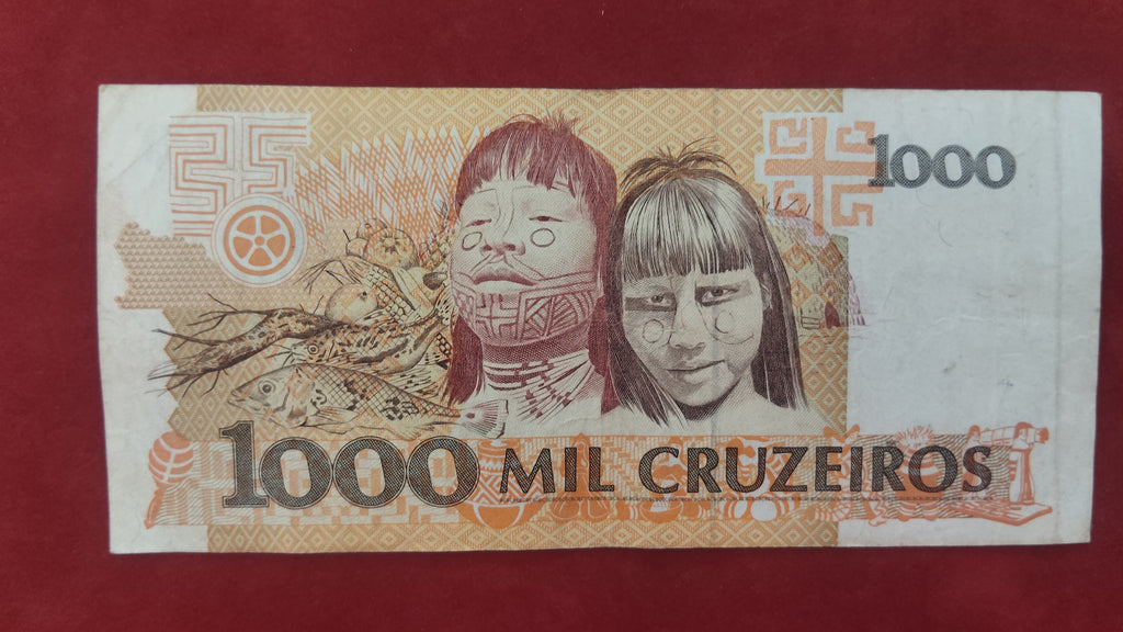 CENTRAL BANK OF BRASIL 1000 CRUZEIROS (D537)