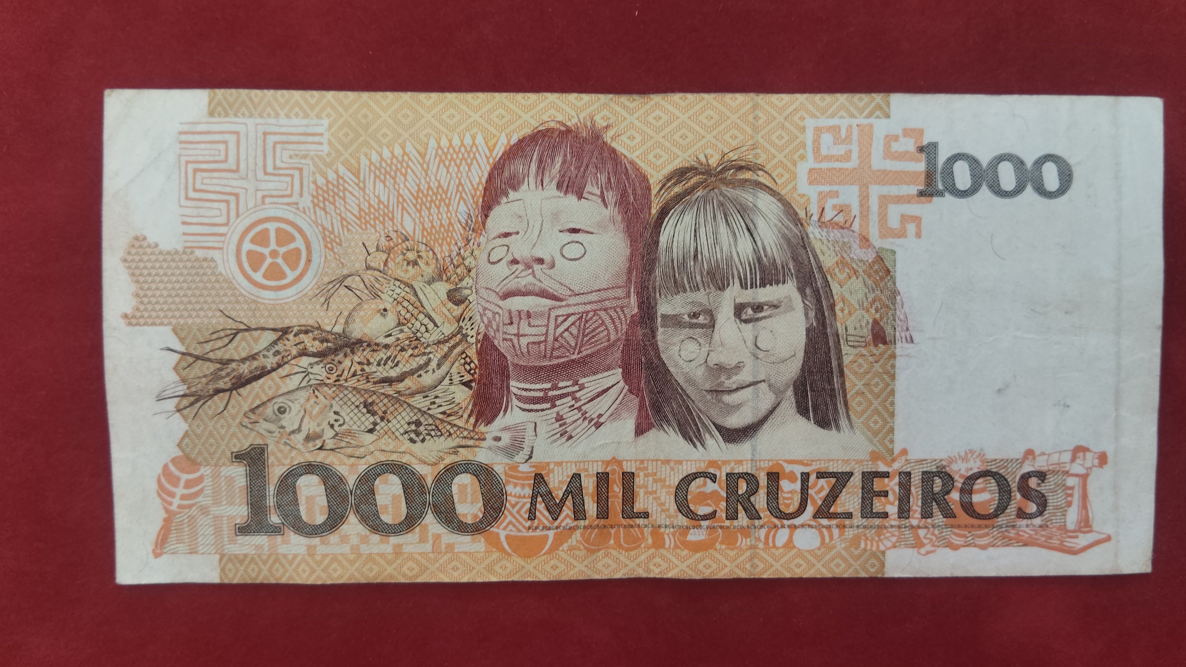 CENTRAL BANK OF BRASIL 1000 CRUZEIROS (D537)