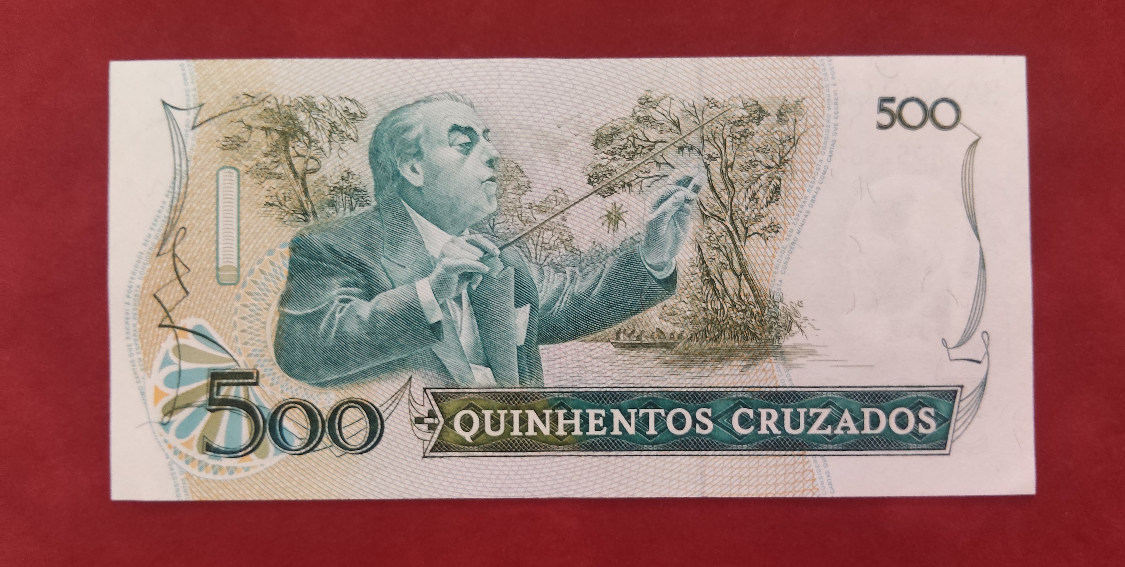 CENTRAL BANK OF BRASIL 500 CRUZADOS (D545)