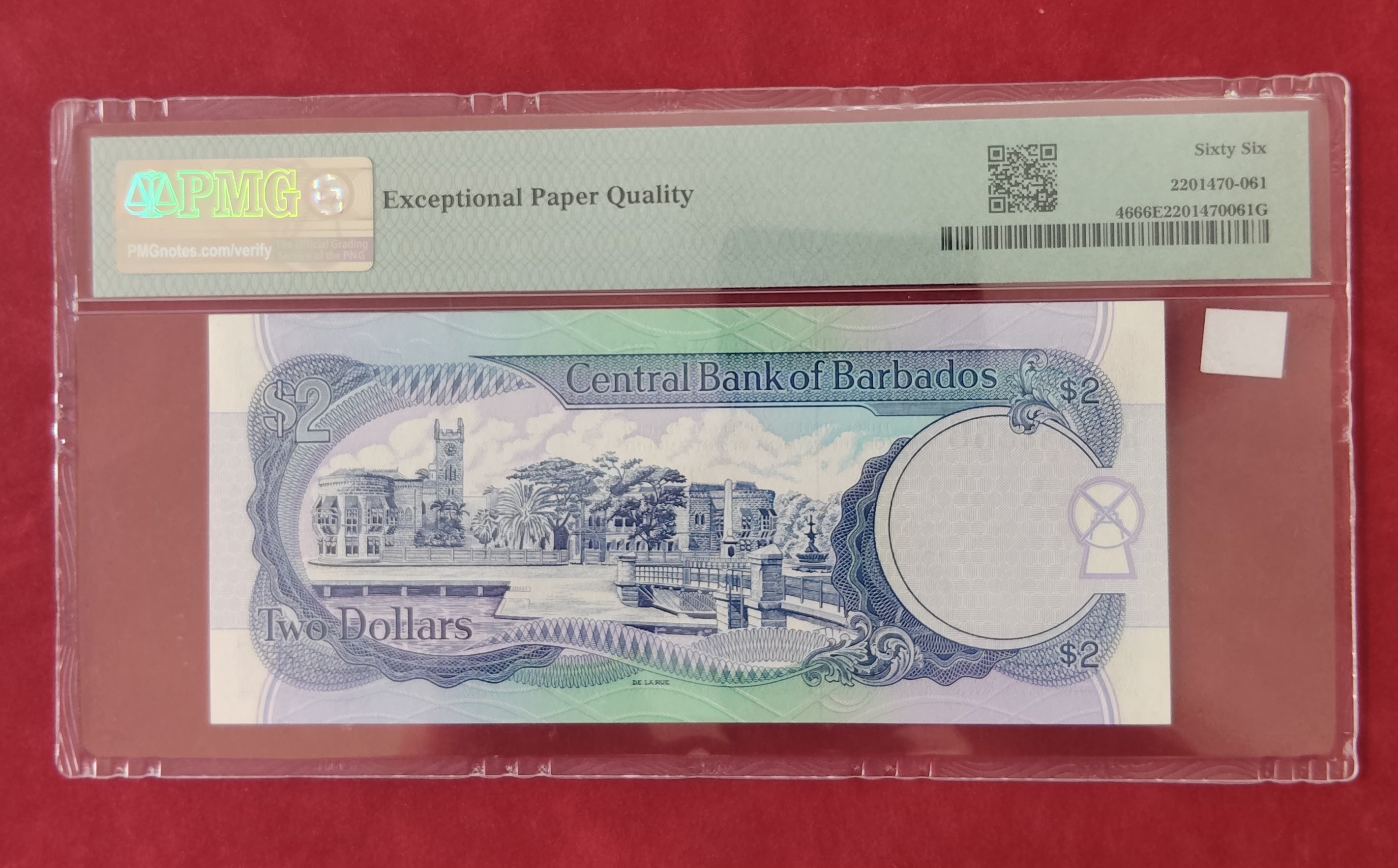 CENTRAL BANK OF BARBADOS 2 DOLLARS (Y011)