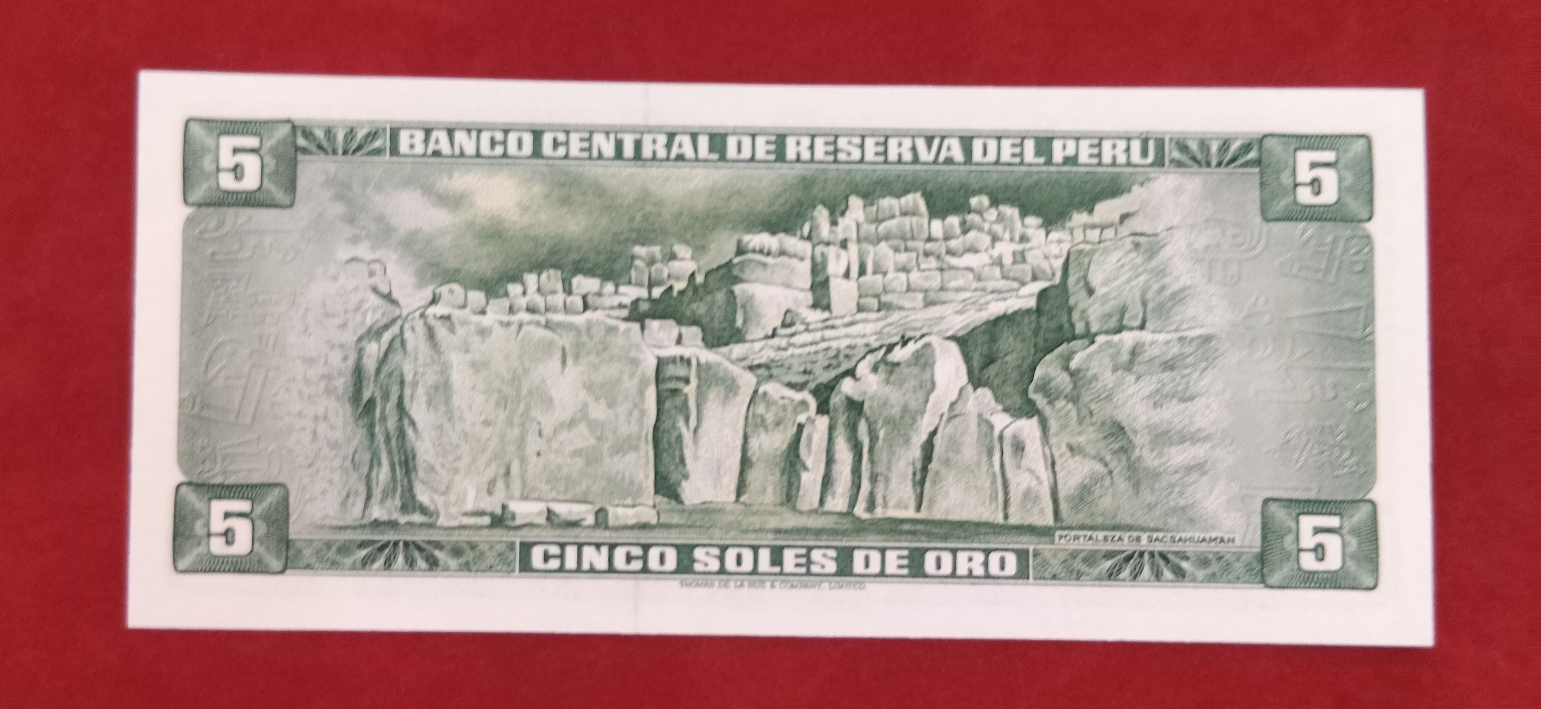CENTRAL RESERVE BANK OF PERU 5 SOLES DE ORO (283)