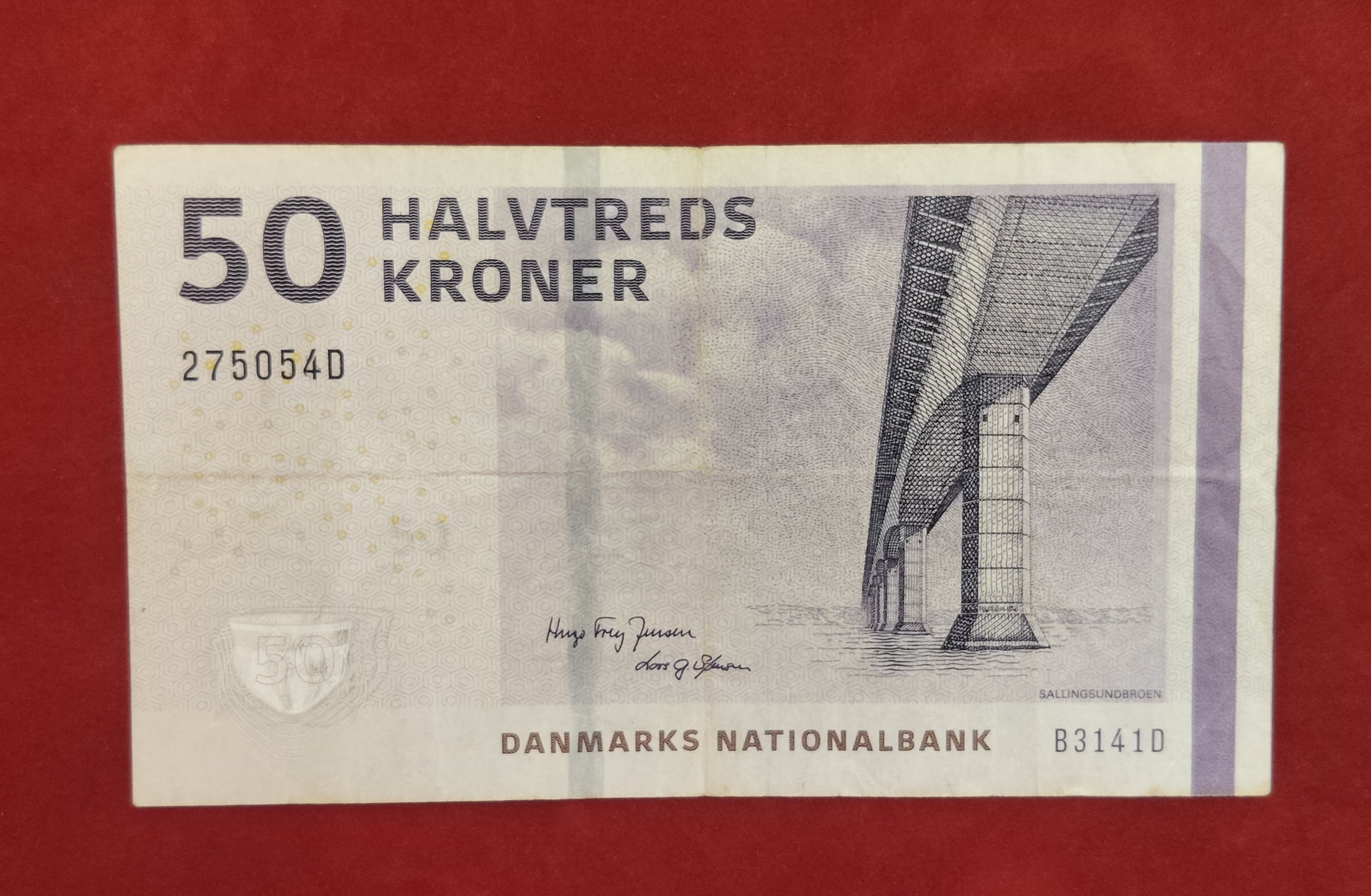 NATIONAL BANK OF DANMARKS  50 KRONER (277)