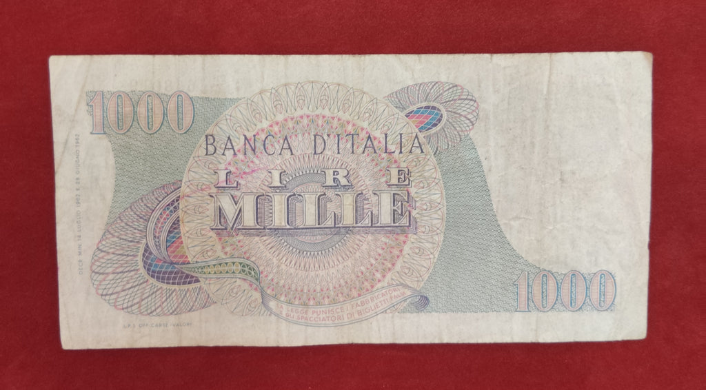 BANK OF ITALIA 1000 LIRE (D943)