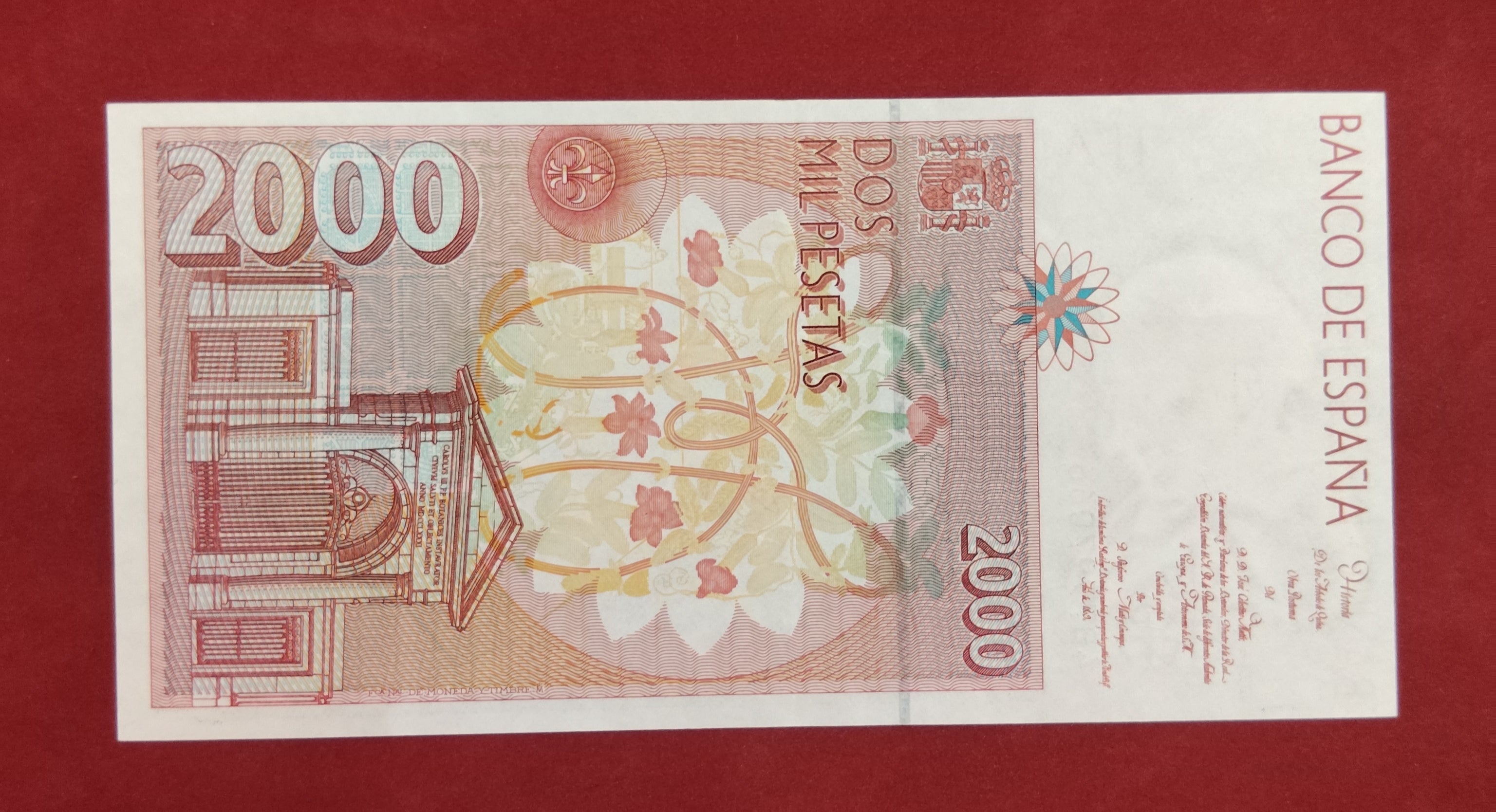 BANK OF SPAIN 2000 PESETAS (520)