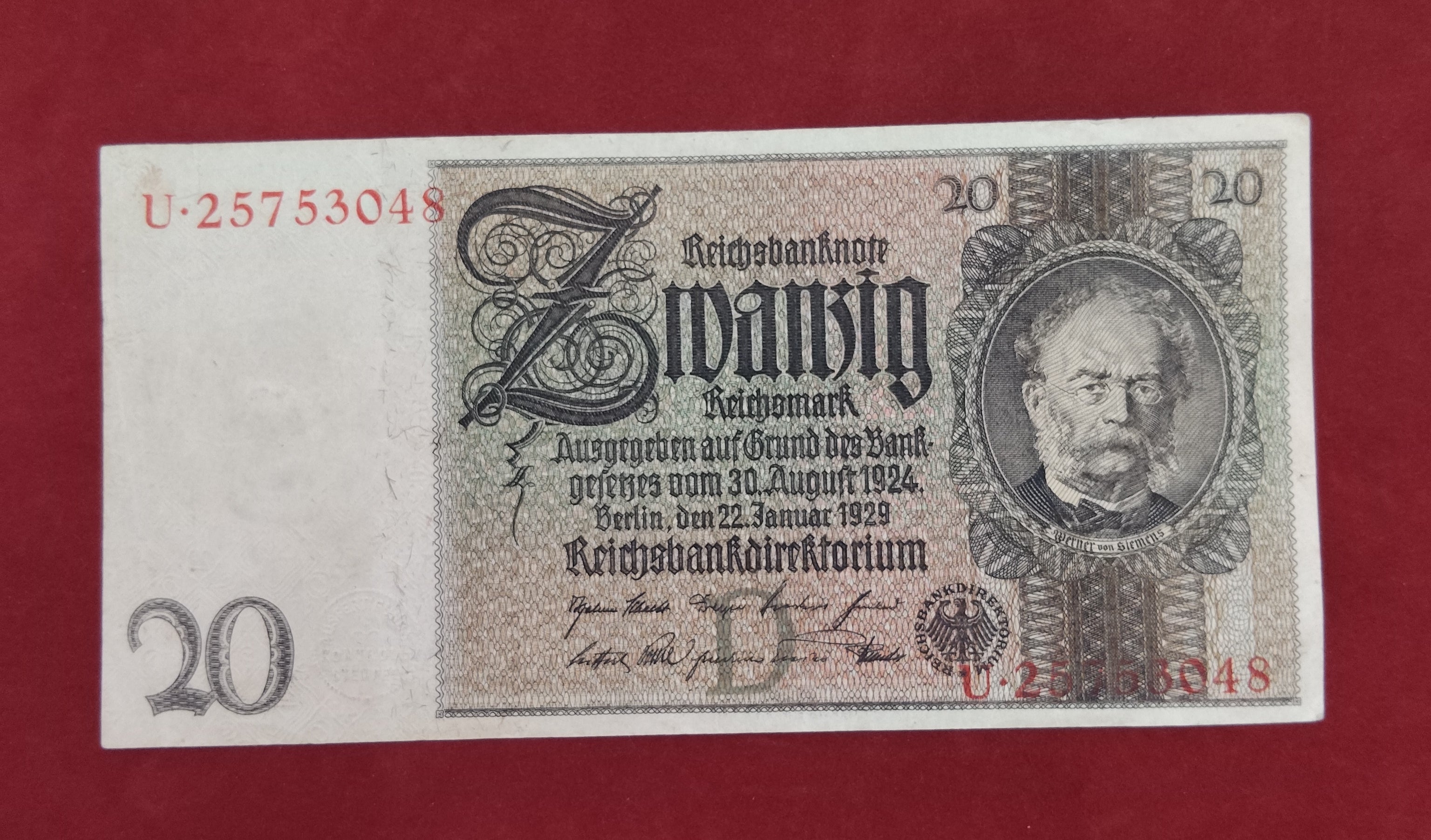 CENTRAL BANK OF GERMANY 20 DEUTSCHE MARK (1001)